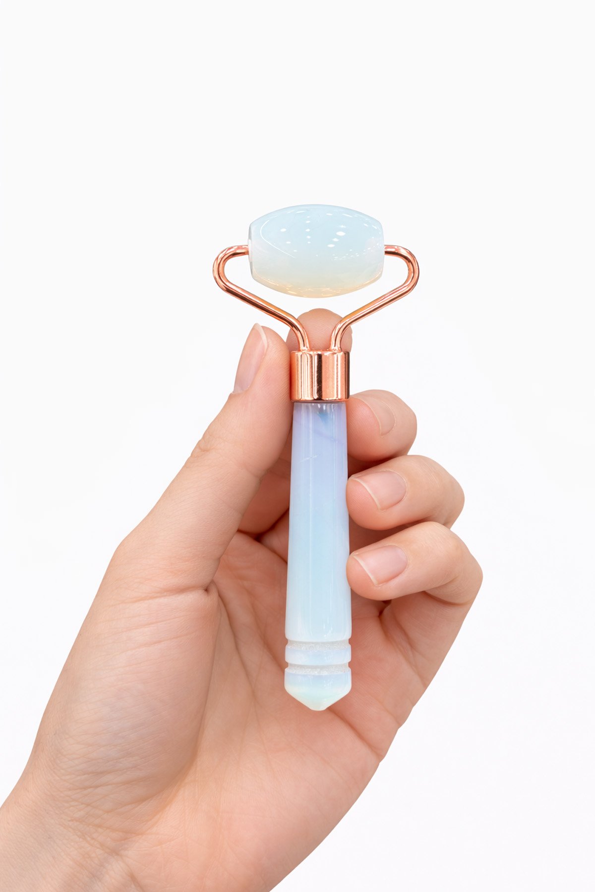 Opal Doğal Taş Altın Tek Taraflı Face Roller Masaj Aleti