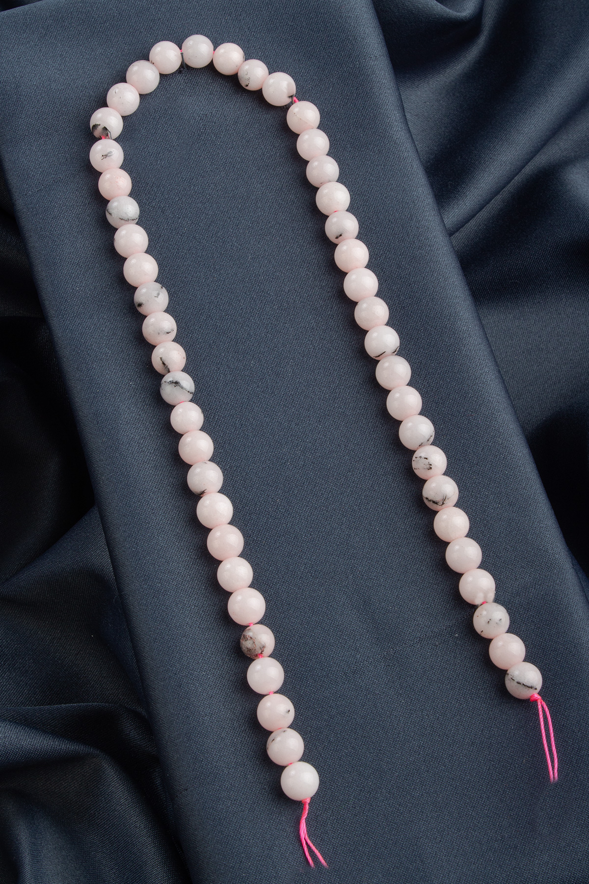 Opal Doğal Taş Parlak Pembe Küre Kesim 8mm Dizi [AB+]