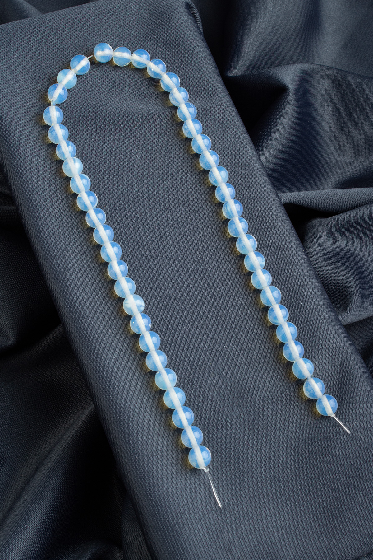 Opal Doğal Taş Parlak Şeffaf Küre Kesim 8mm Dizi [Ab]