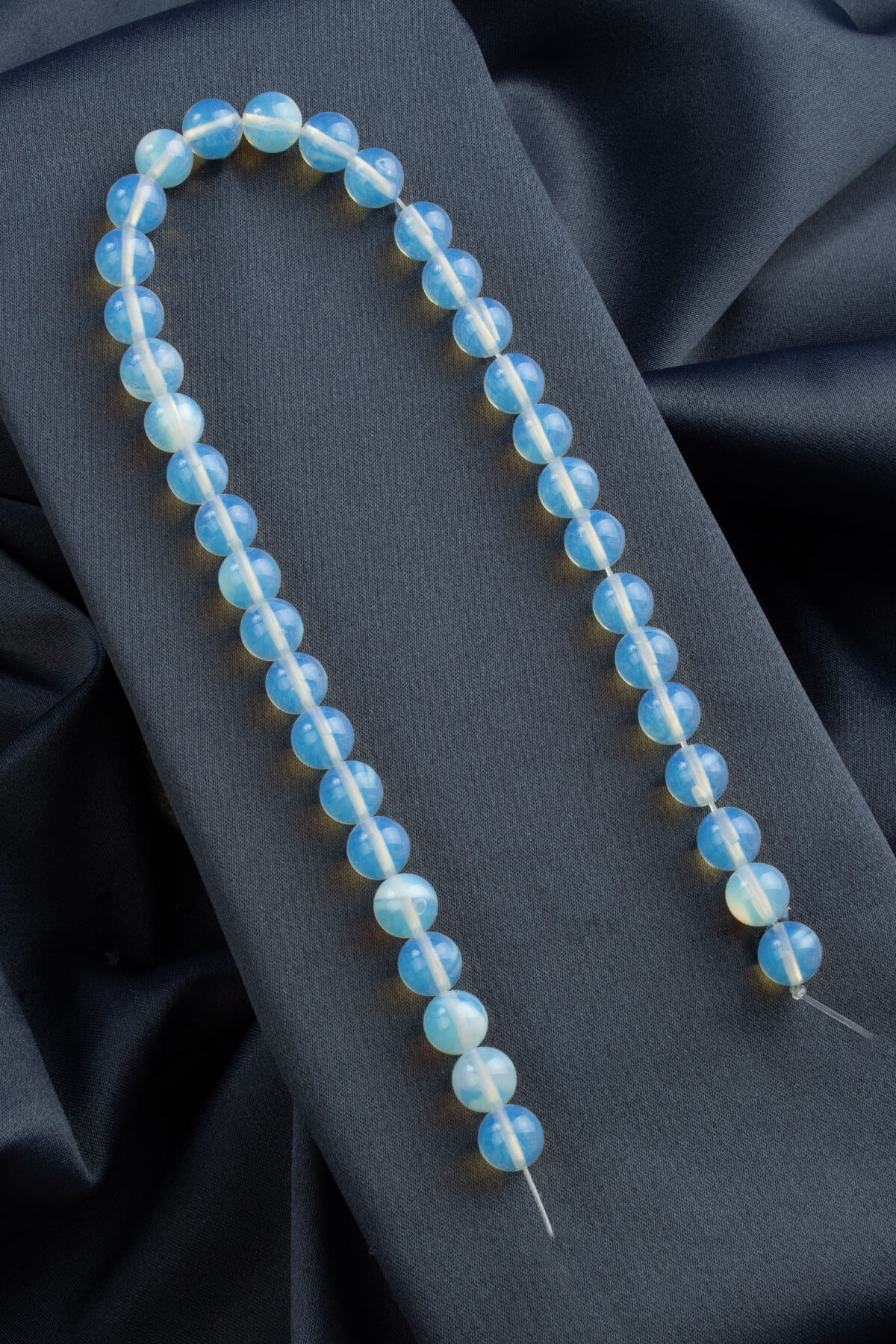 Opal Doğal Taş Parlak Şeffaf Küre Kesim 10mm Dizi [Ab]