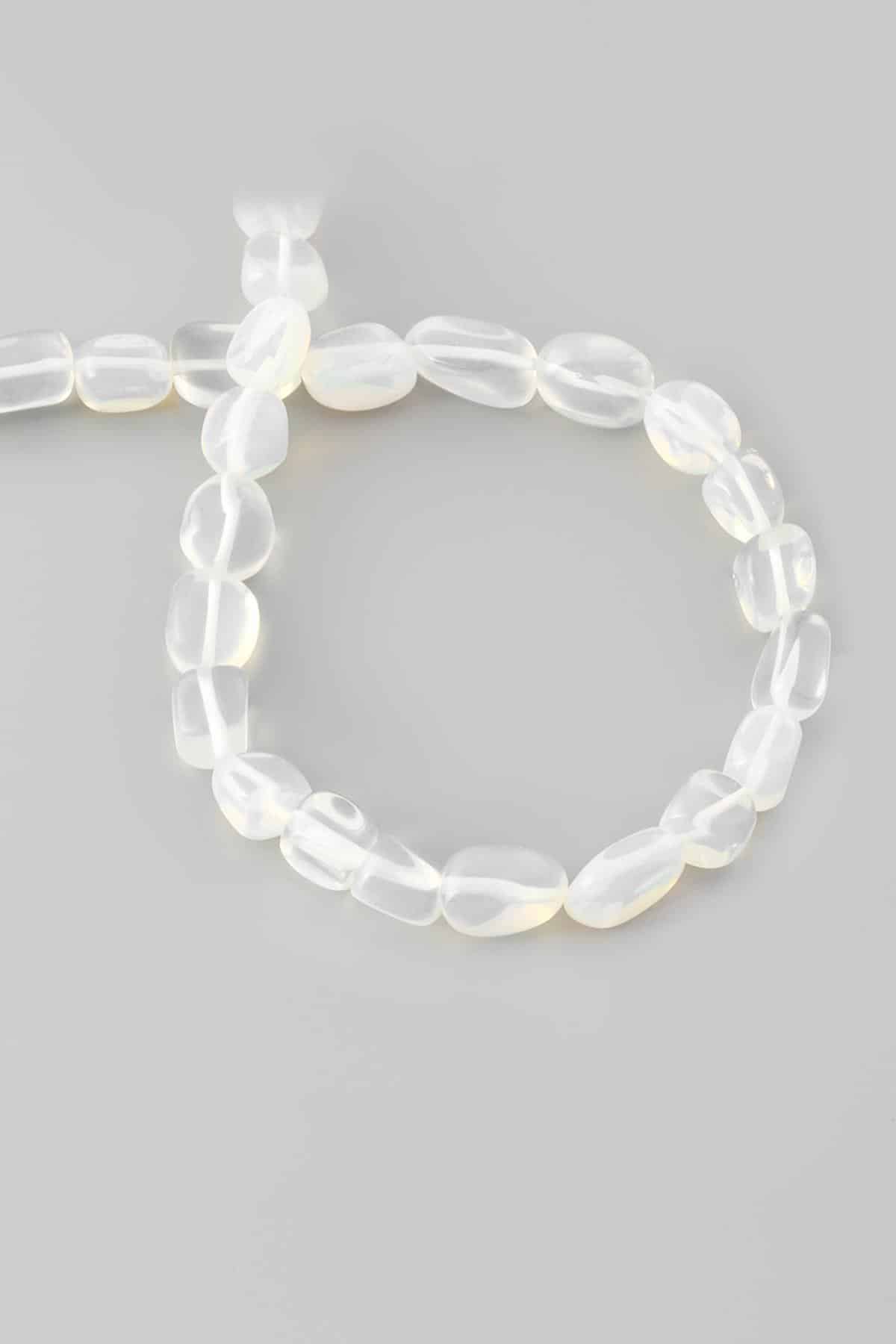 Opal Doğal Taş Parlak Tımbıl Kesim 7x10mm Dizi [AA]