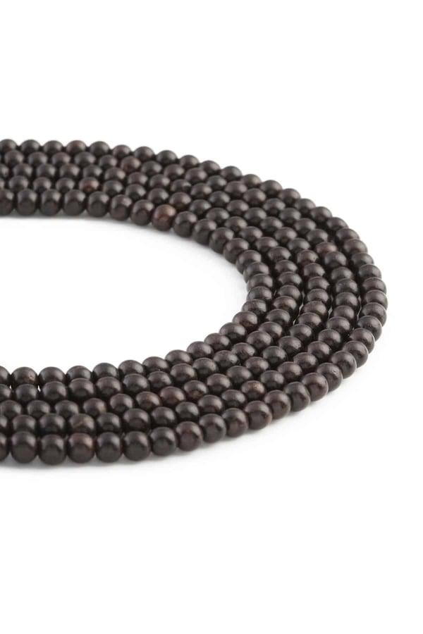 Oud Ağacı Kızıl Küre Kesim 4mm Dizi