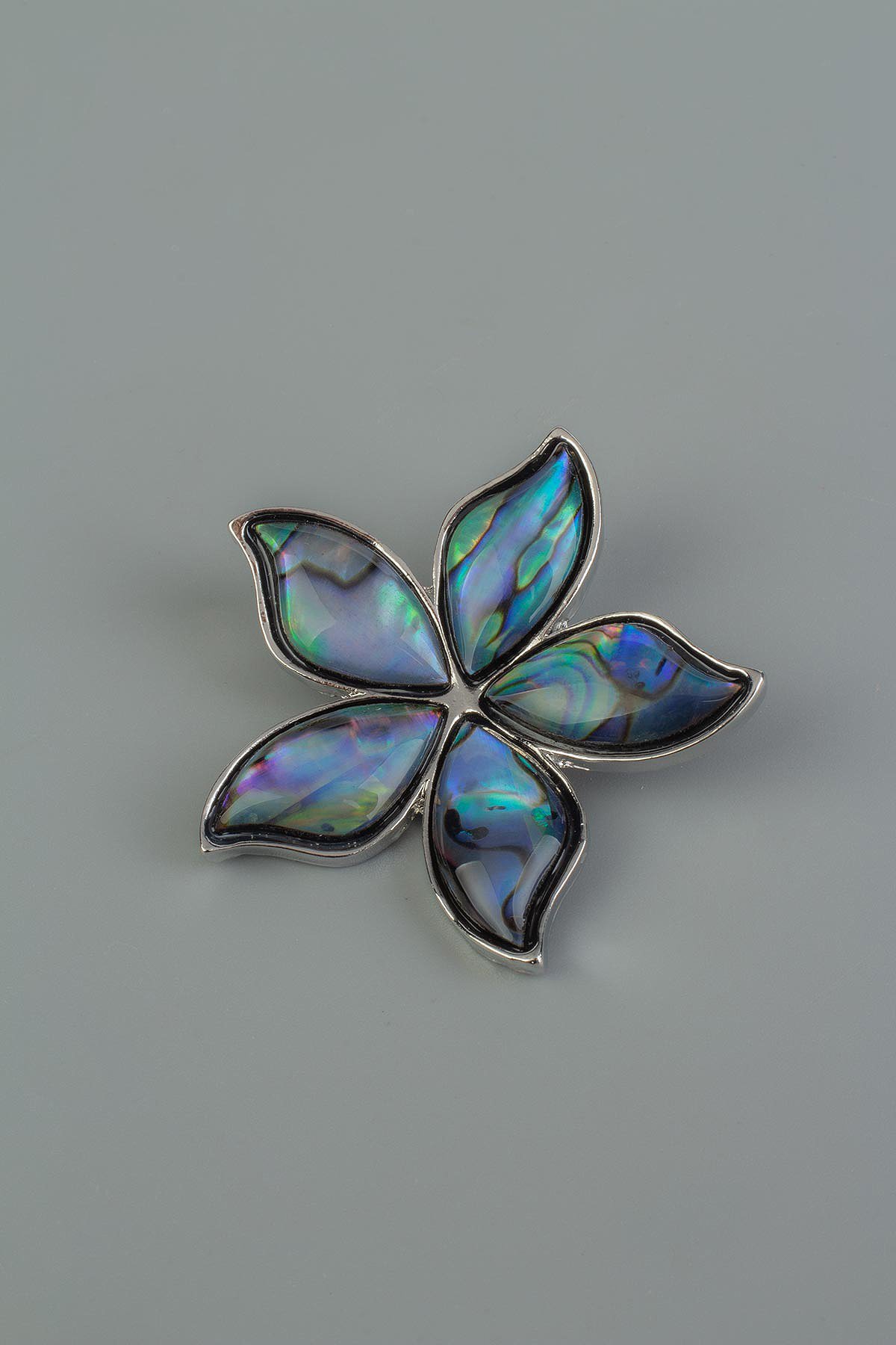 Paua Doğal Taş Yaprak Broş