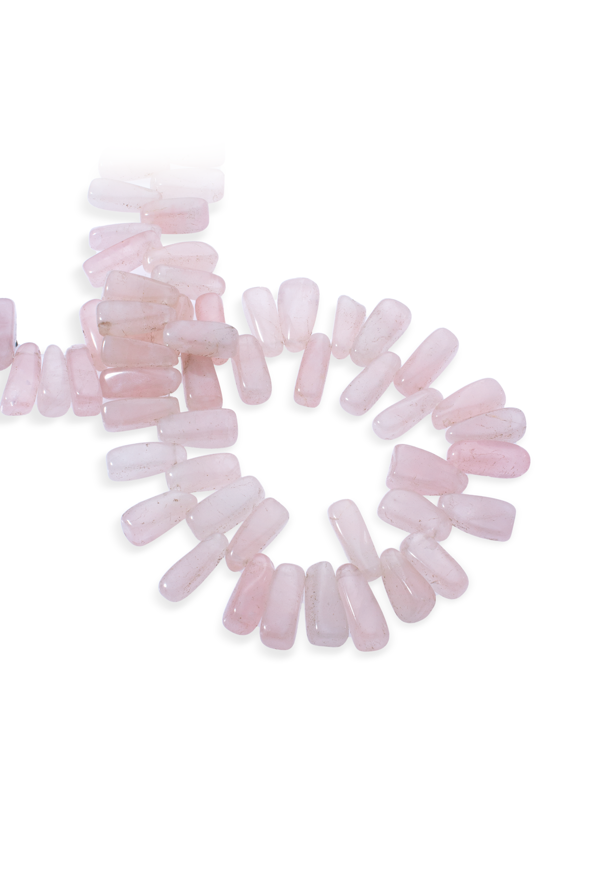 Pembe Kuvars Doğal Taş Diş Kesim Dizi