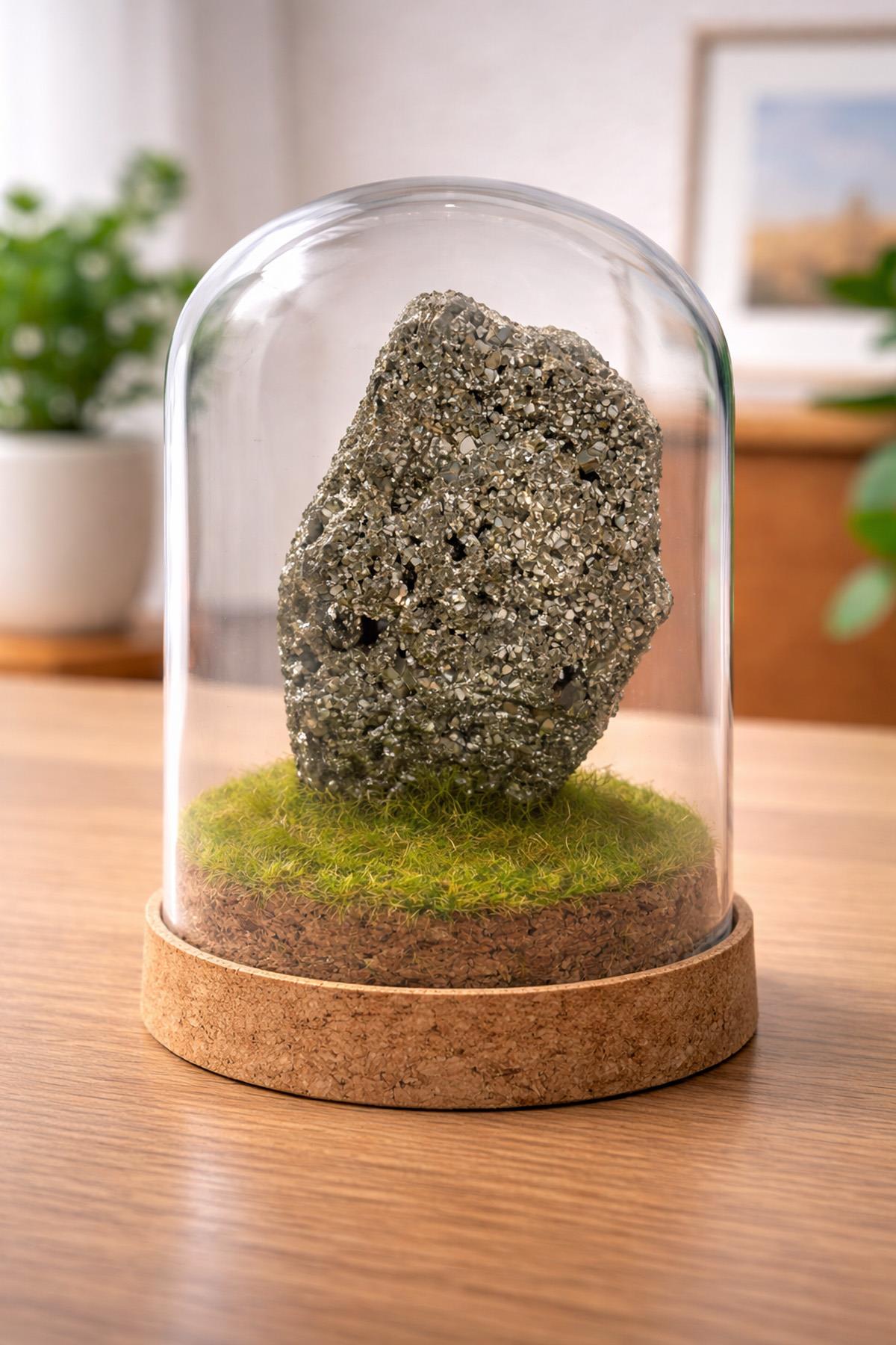 Pirit Taşı Cam Fanus