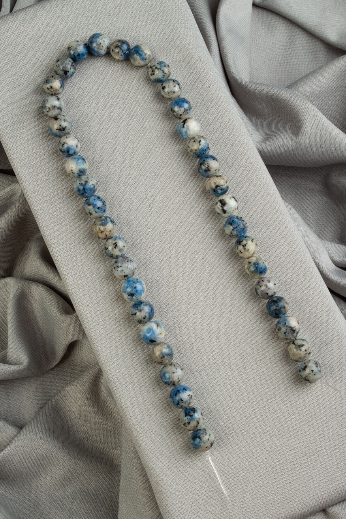 Raindrop Azurite Natural Stone Shiny Globe Cut 10mm String Of Beads