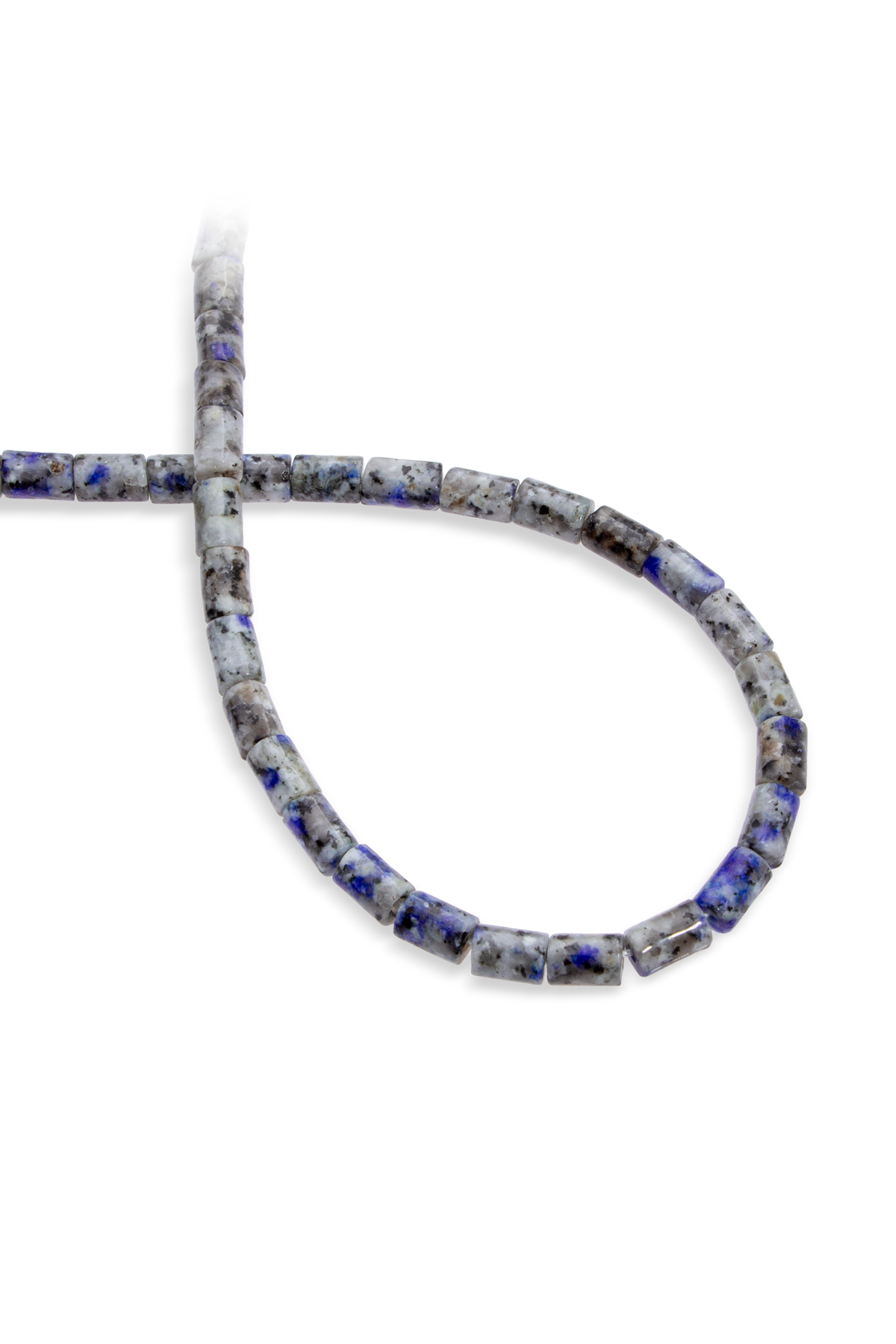 Raindrop Azurit Doğal Taş Silindir Kesim 5x8mm Dizi