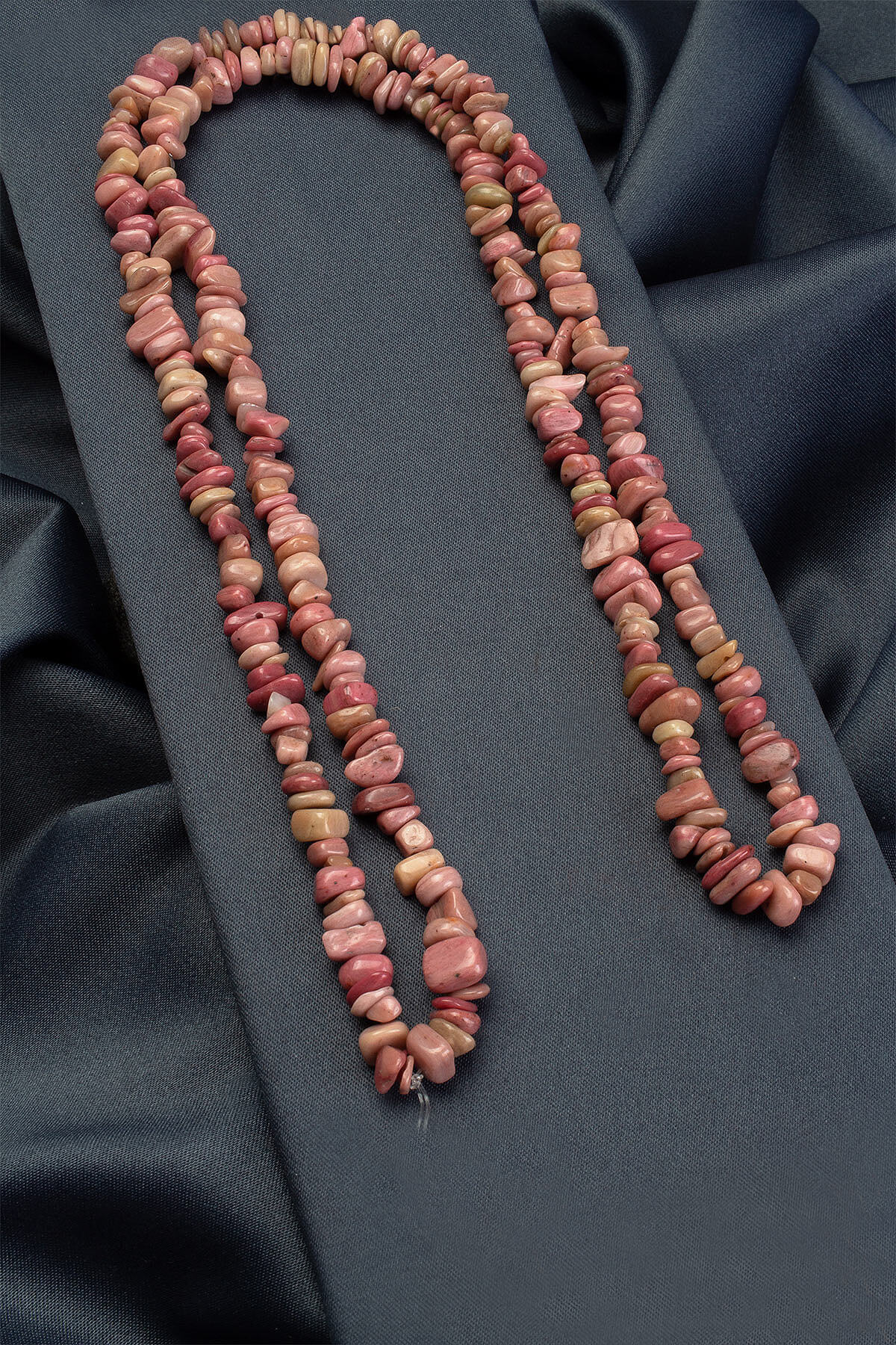 Rodonit Doğal Kırık Taş Açık  Pembe Dizi