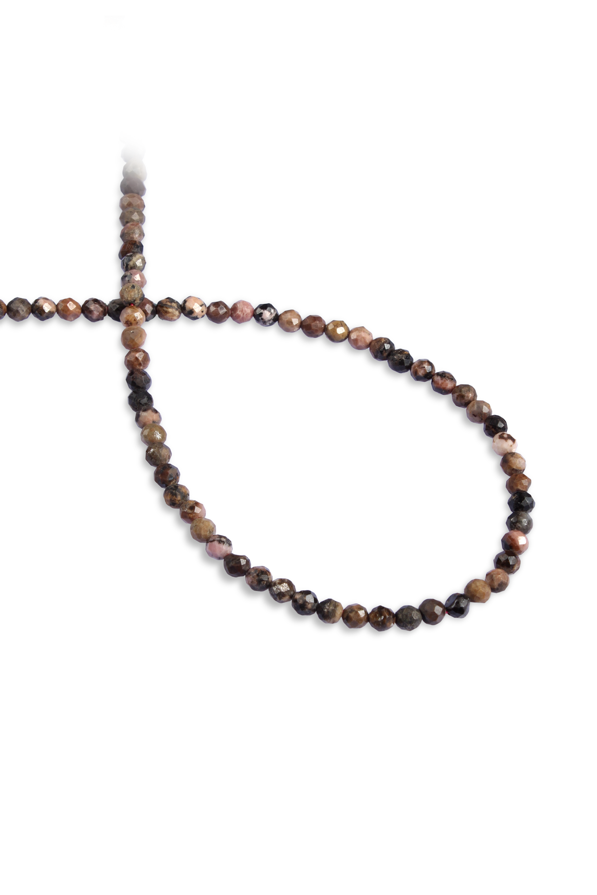 Rodonit Doğal Taş Faset Küre Kesim 4mm Dizi