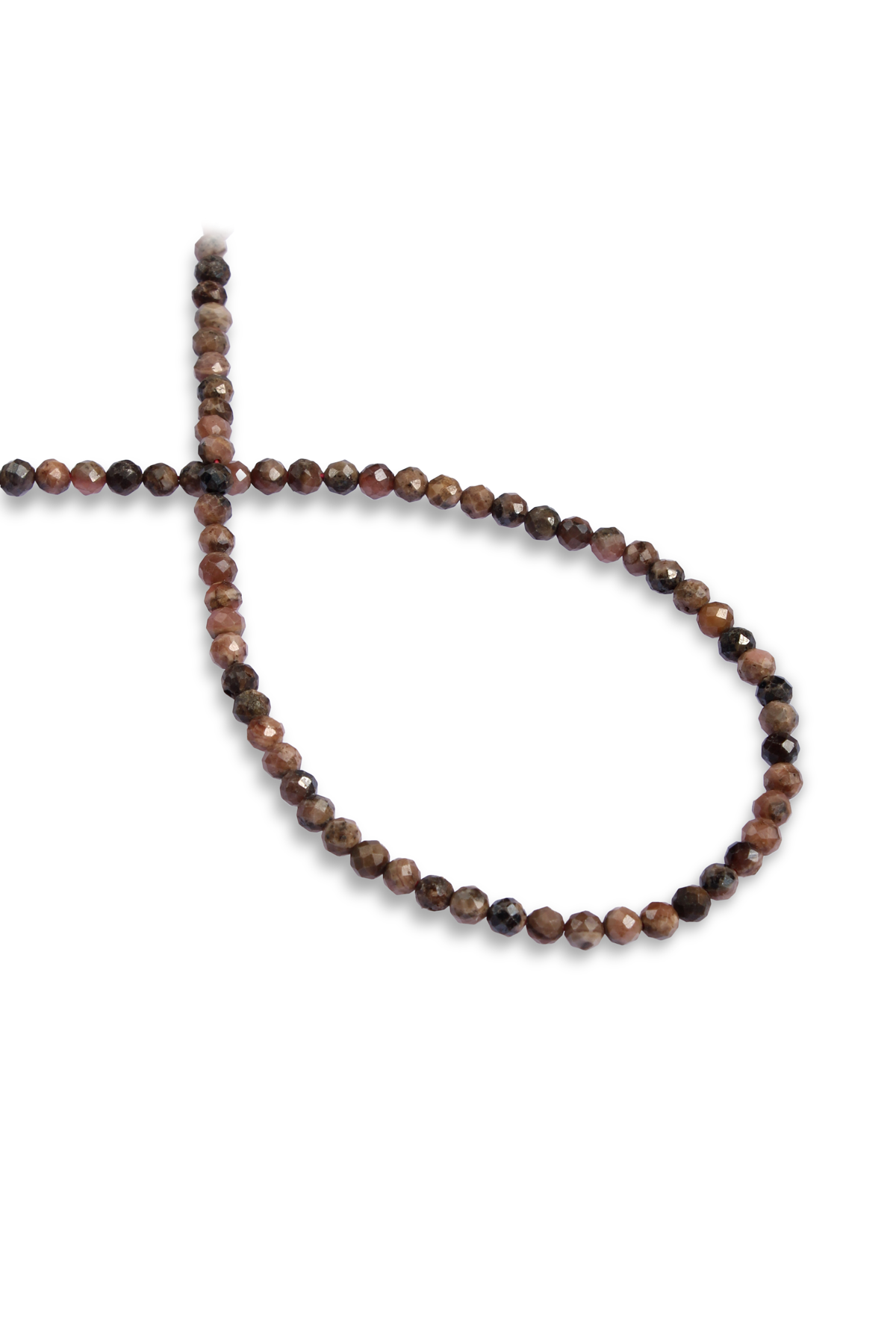 Rodonit Doğal Taş Faset Küre Kesim 4mm Dizi