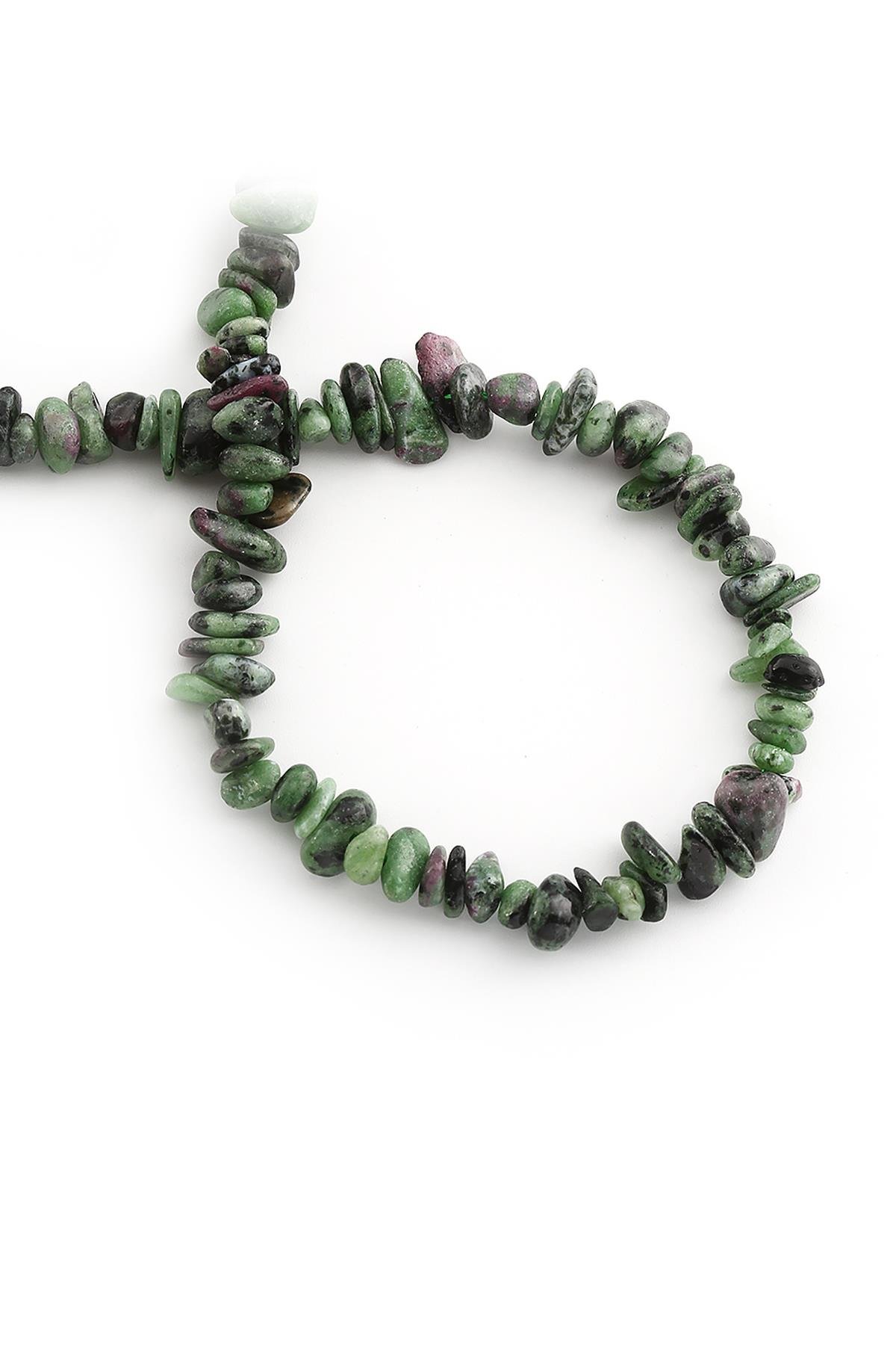 Ruby Zoisit Doğal Taş Parlak Amorf Kesim Dizi [AA]