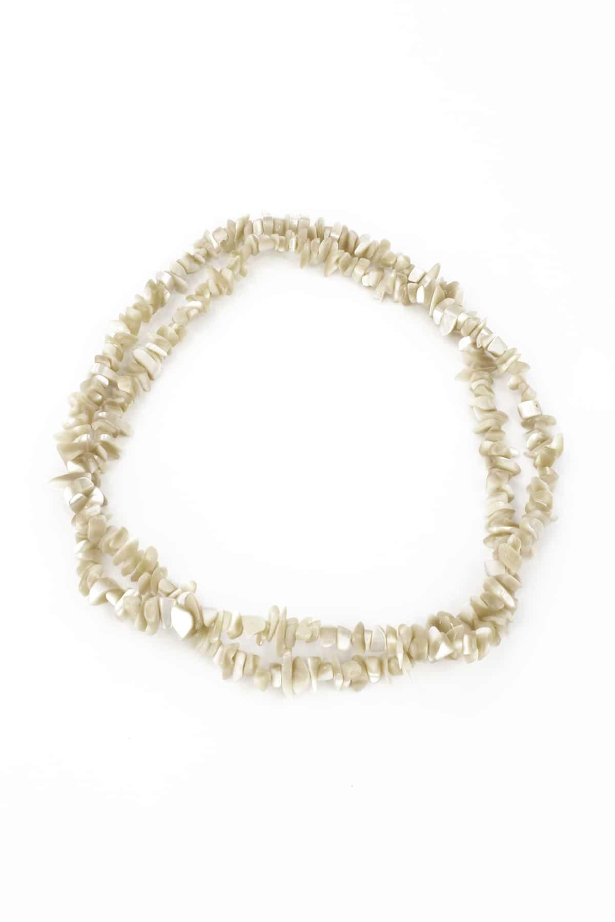 Sedef Doğal Kırık Taş Parlak Açık Kahverengi Dizi [AB+]