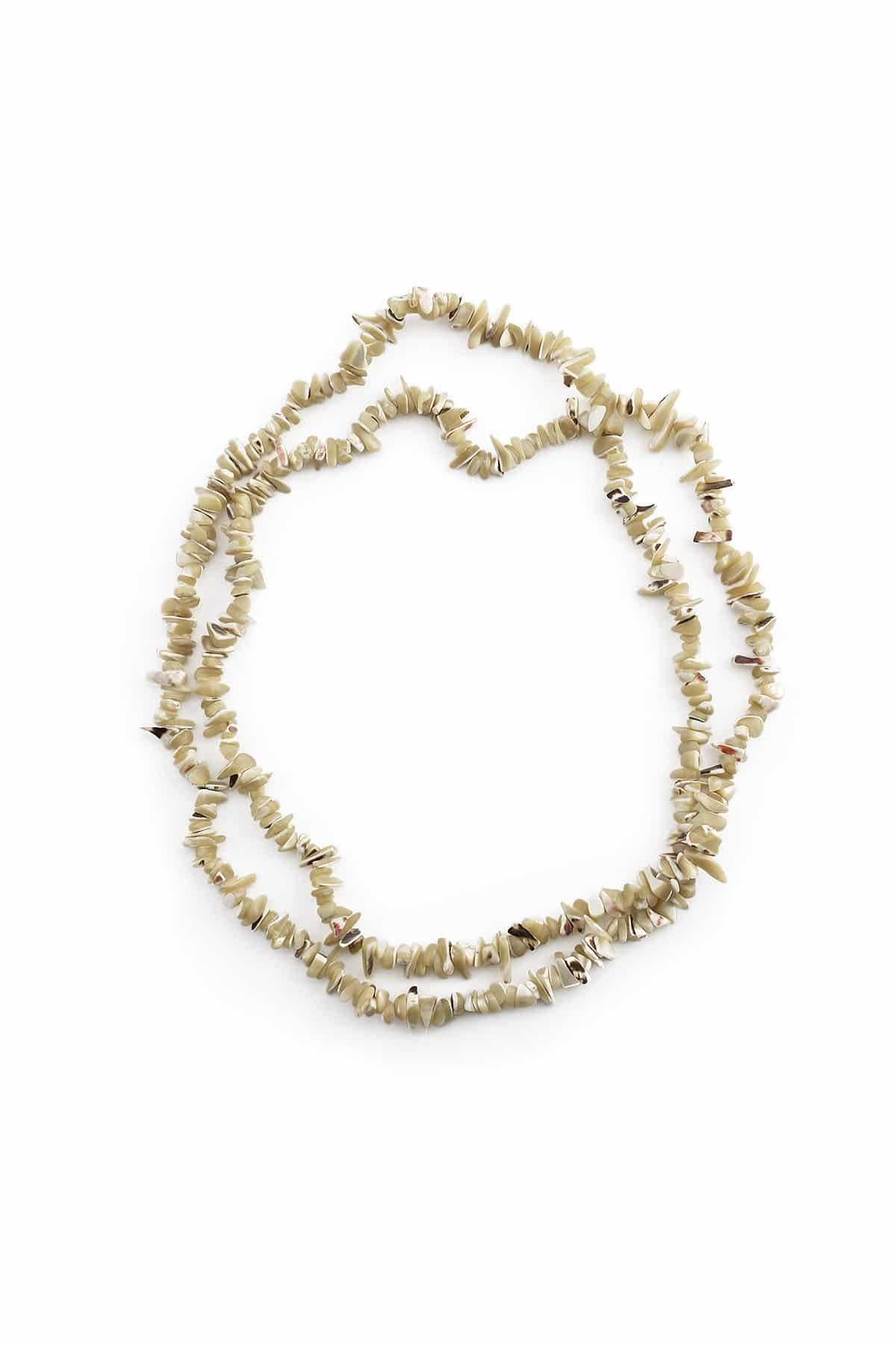 Sedef Doğal Kırık Taş Parlak Açık Kahverengi Dizi [AB+]