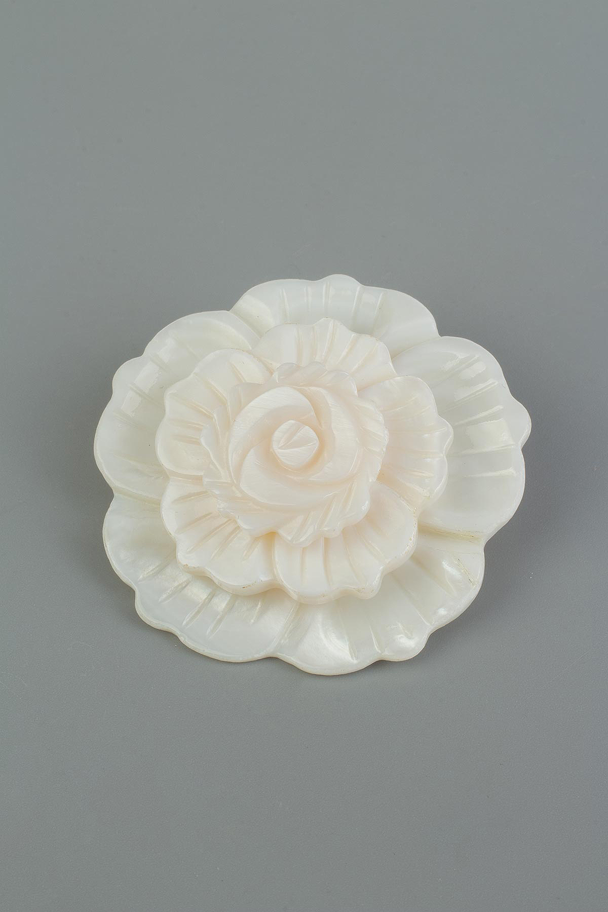 Sedef Doğal Taş Çiçek Broş