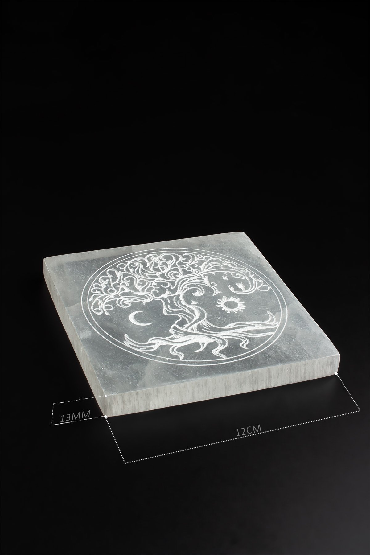 Selenit Kare Disk 12cm