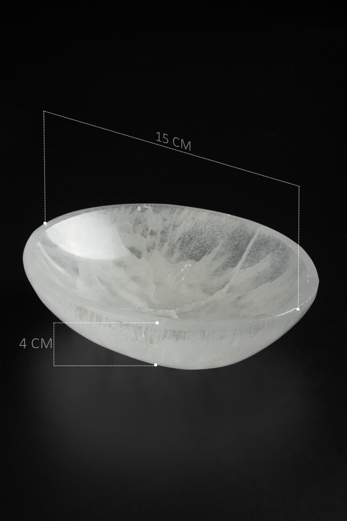 Selenit Oval Kase 15cm