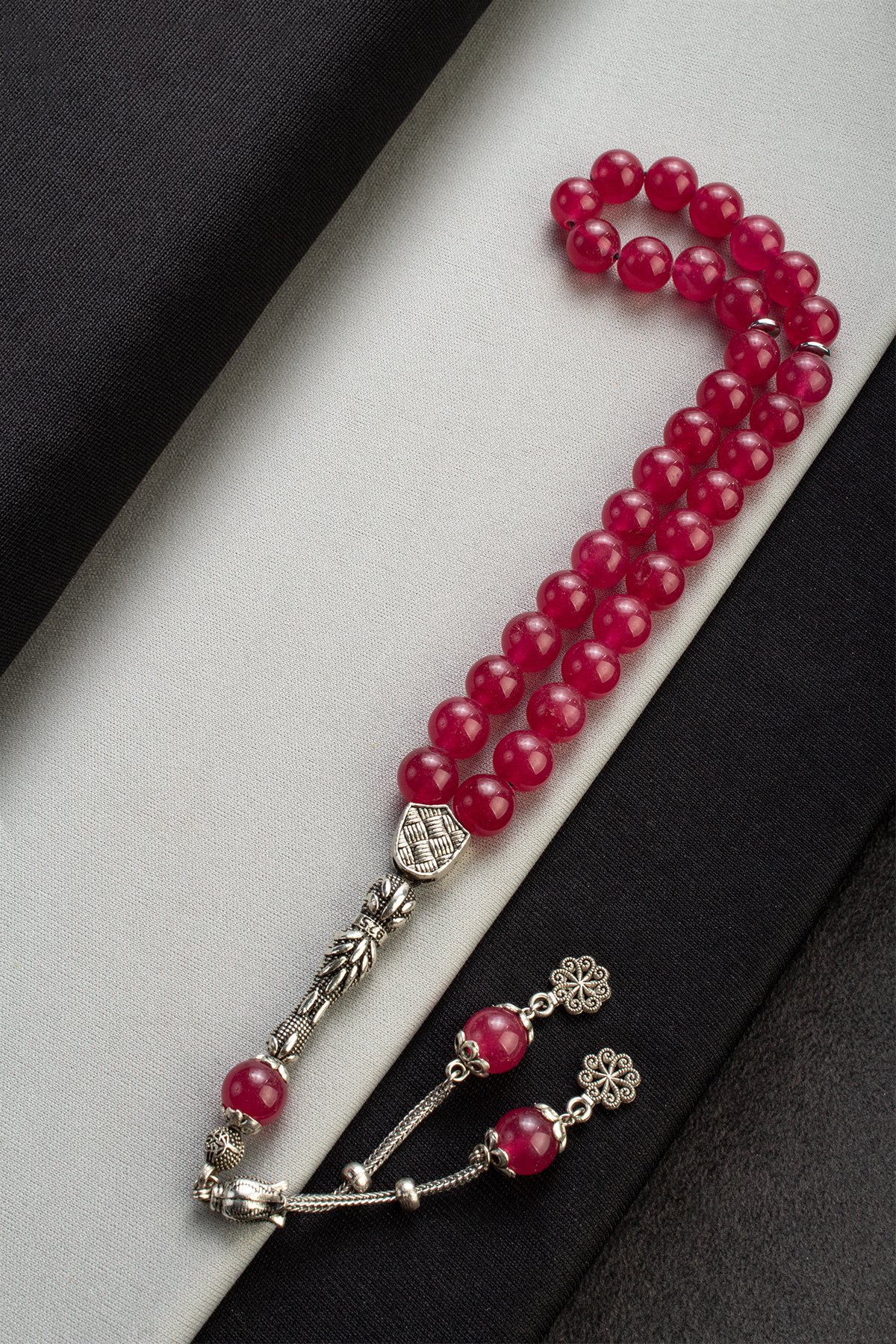 Sıkma Doğal Taş Küre Kesim 33 lü 10mm Tesbih