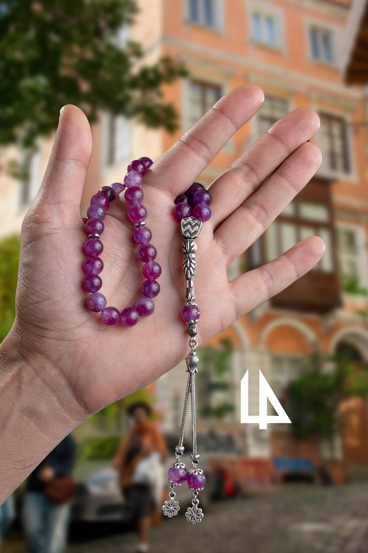 Sıkma Doğal Taş Küre Kesim 33 lü 10mm Tesbih