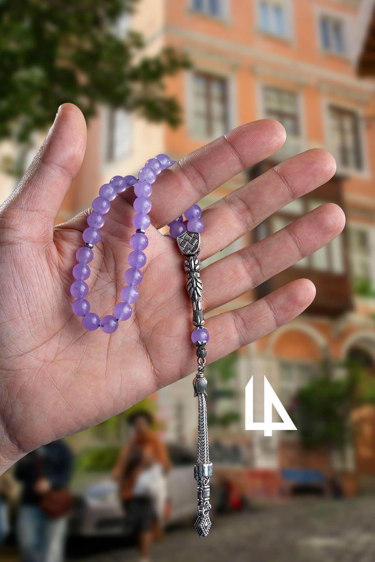 Sıkma Doğal Taş Küre Kesim 33 lü 8mm Tesbih