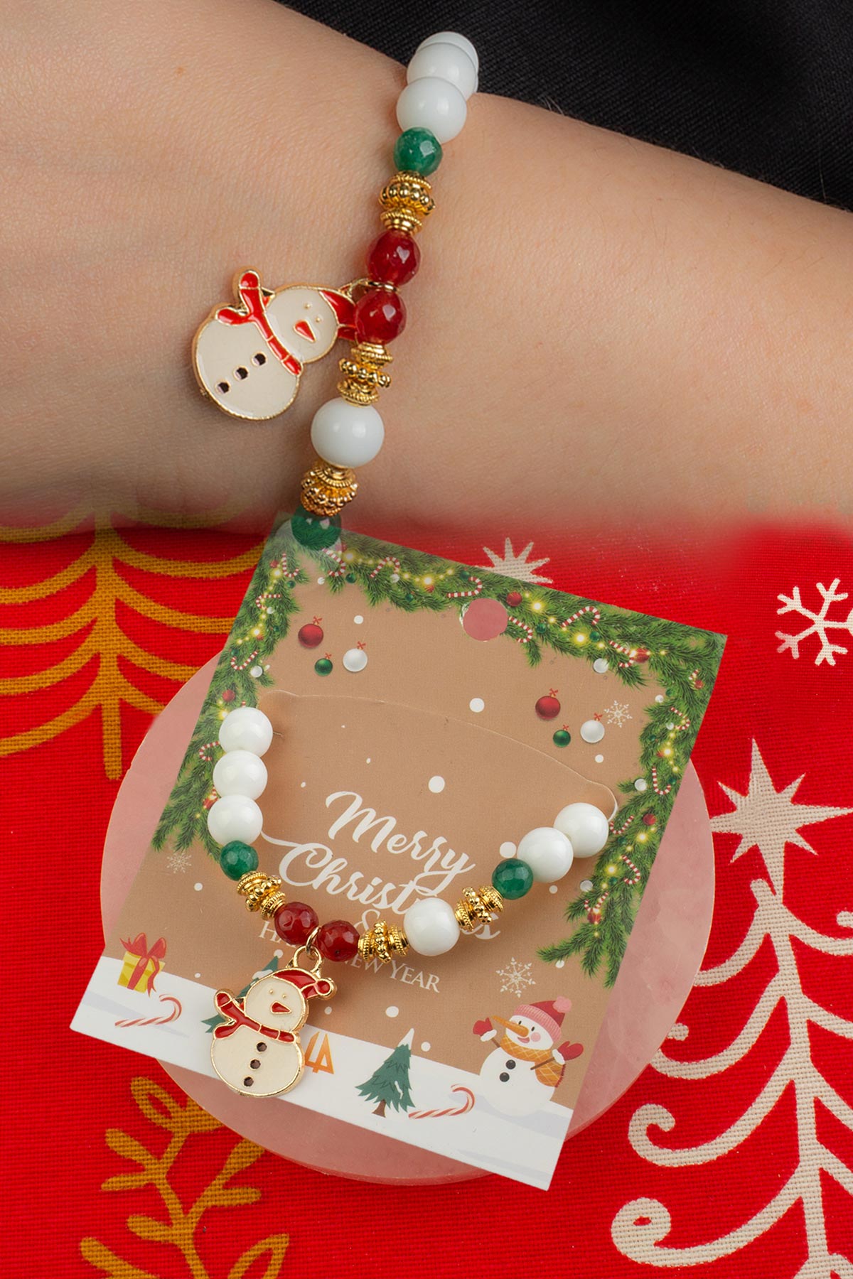 Sıkma Doğal Taş Küre Kesim Bileklik