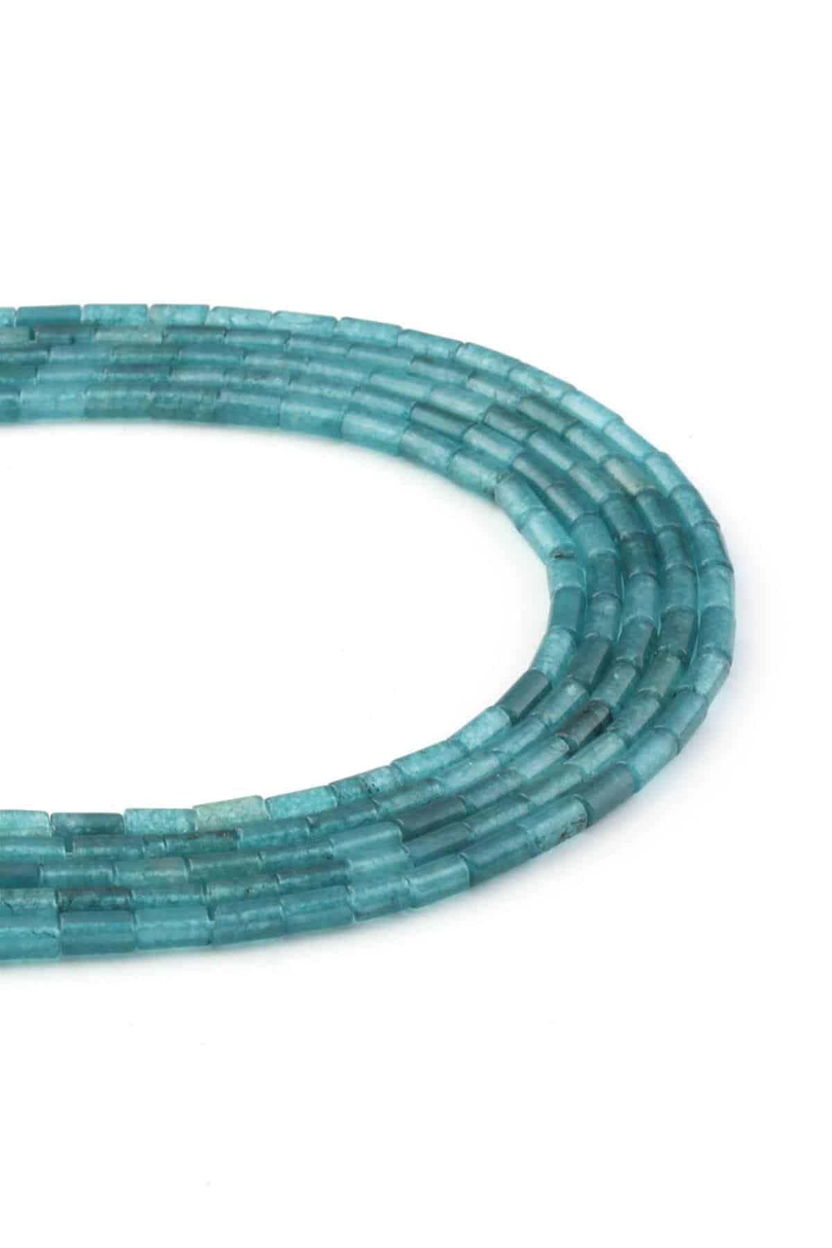 Sıkma Doğal Taş Parlak Silindir Kesim 3x6mm Dizi [B+]