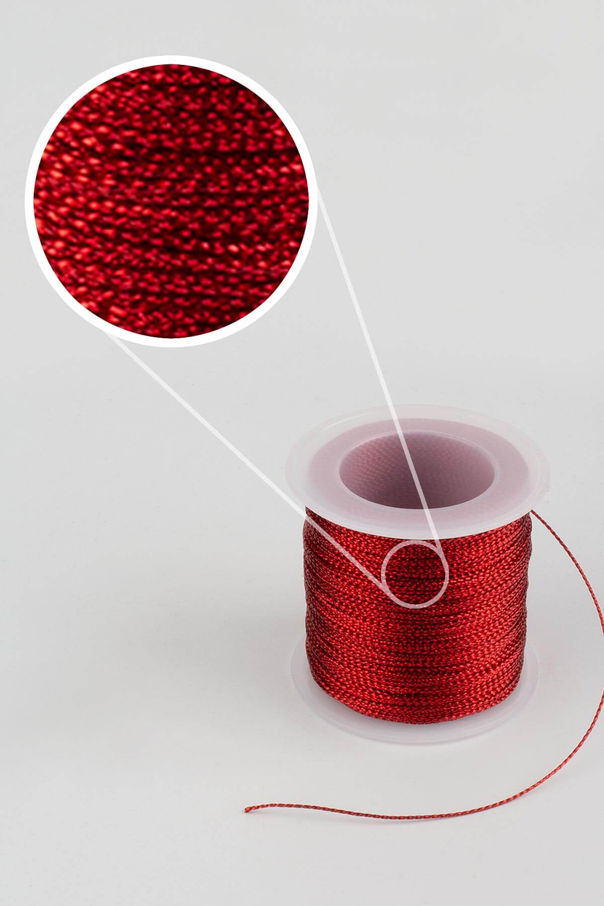 Simli Monofil İp Kırmızı 0.8mm