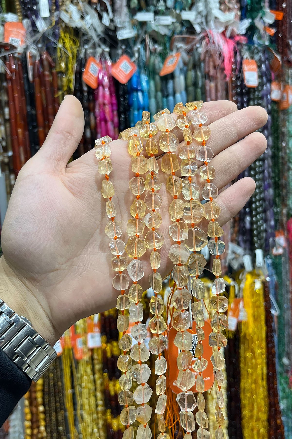 Sitrin Doğal Taş Kapsül Kesim Dizi