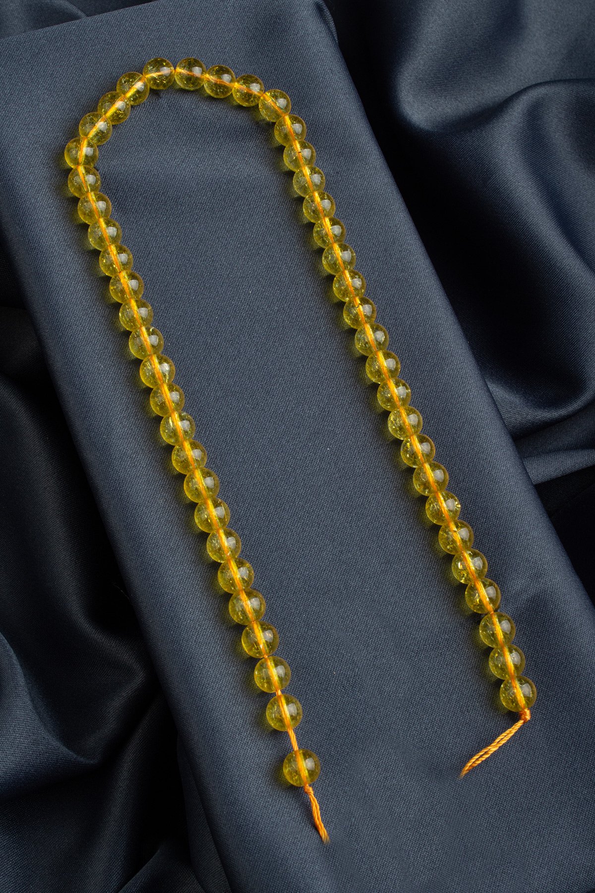 Citrine Natural Stone Globe Cut 8mm String Of Beads