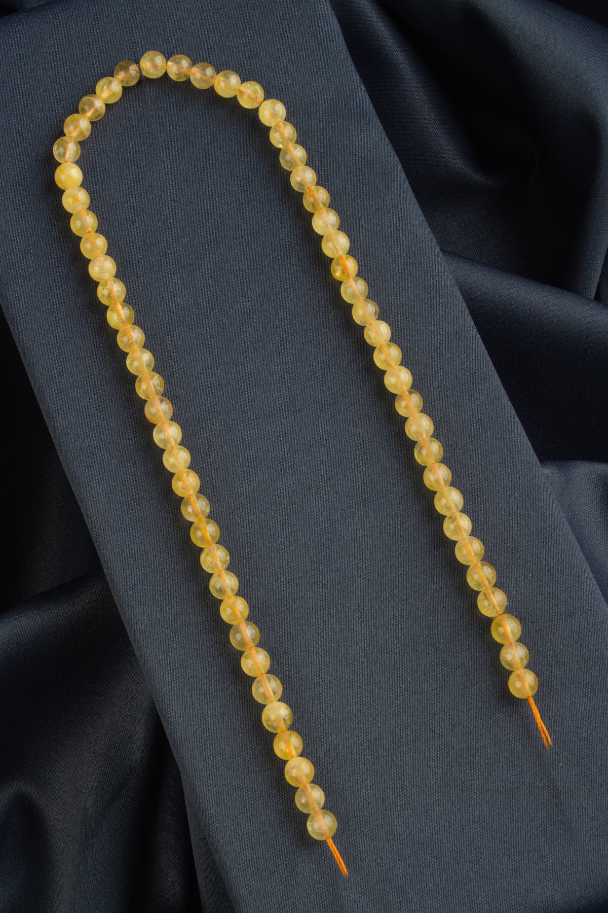 Sitrin Doğal Taş Parlak Küre Kesim 6mm Dizi [AB+]