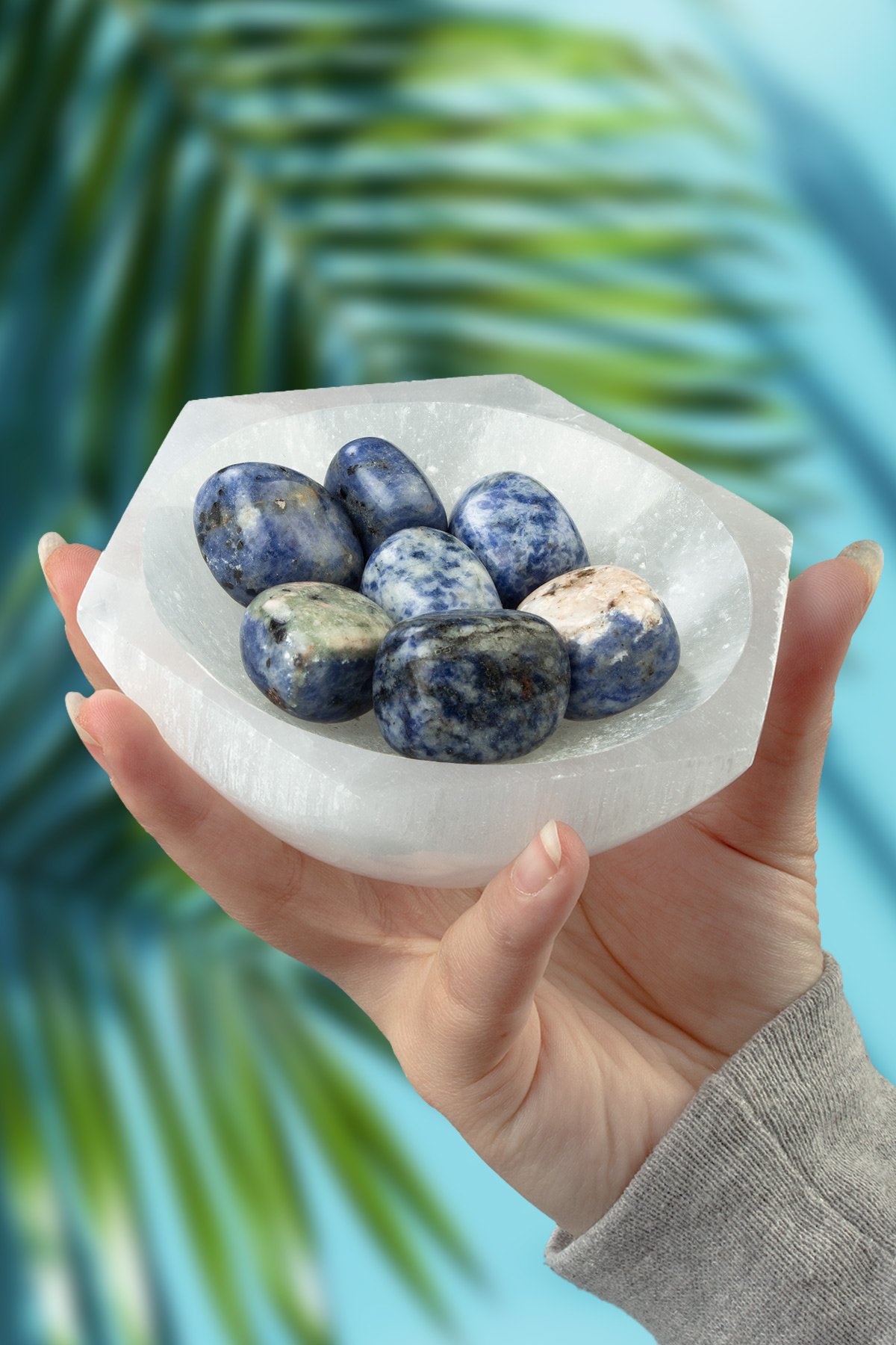 Sodalit Taşı Tamburlanmış Kütle - 100 Gram