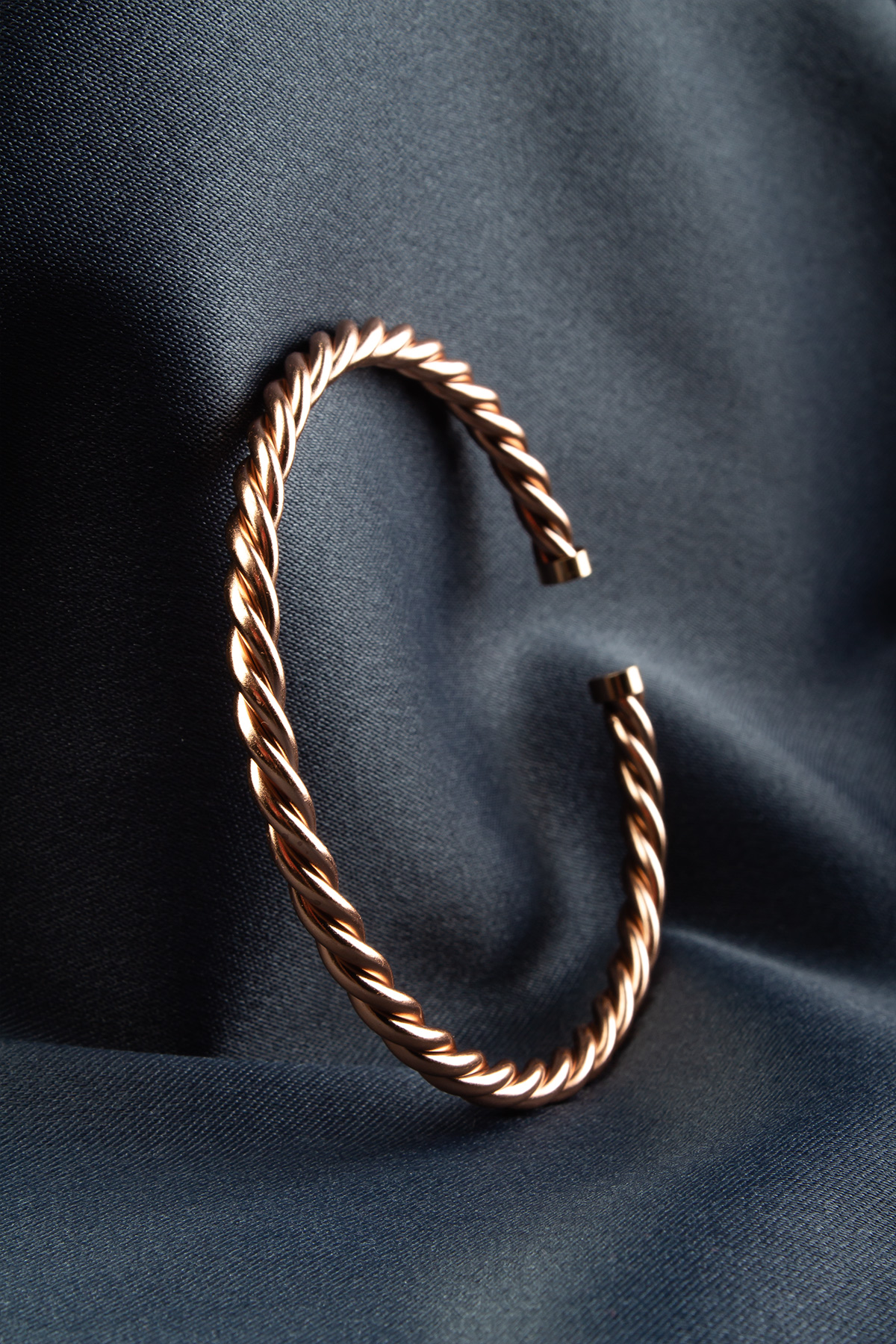 Spiral Ayarlanabilir Unisex Bakır Bileklik