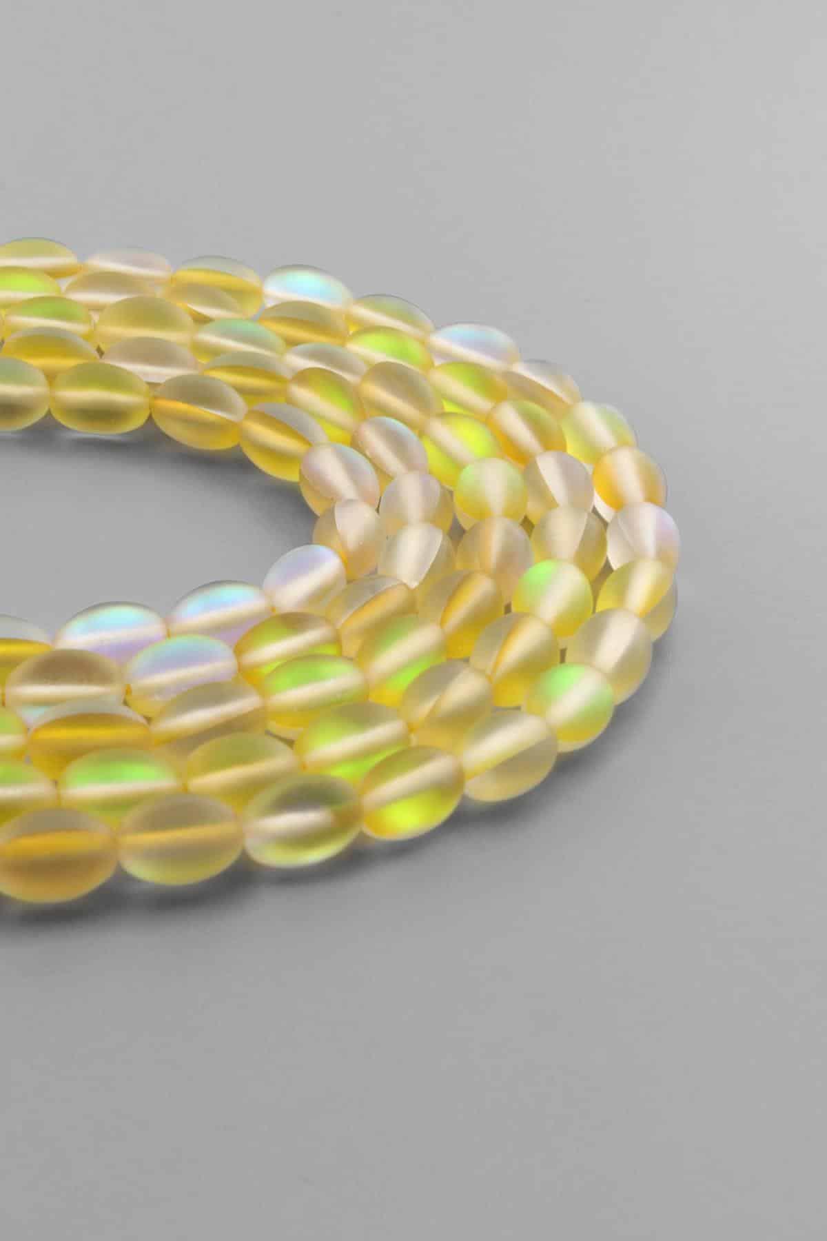 Termal Kuvars Doğal Taş Mat Sarı Arpa Kesim 6x9mm Dizi