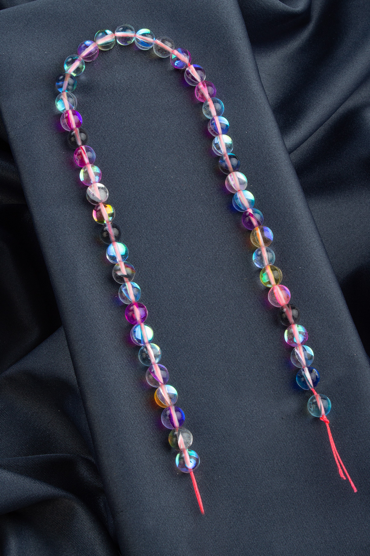 Termal Kuvars Doğal Taş Parlak Karışık Küre Kesim 8mm Dizi