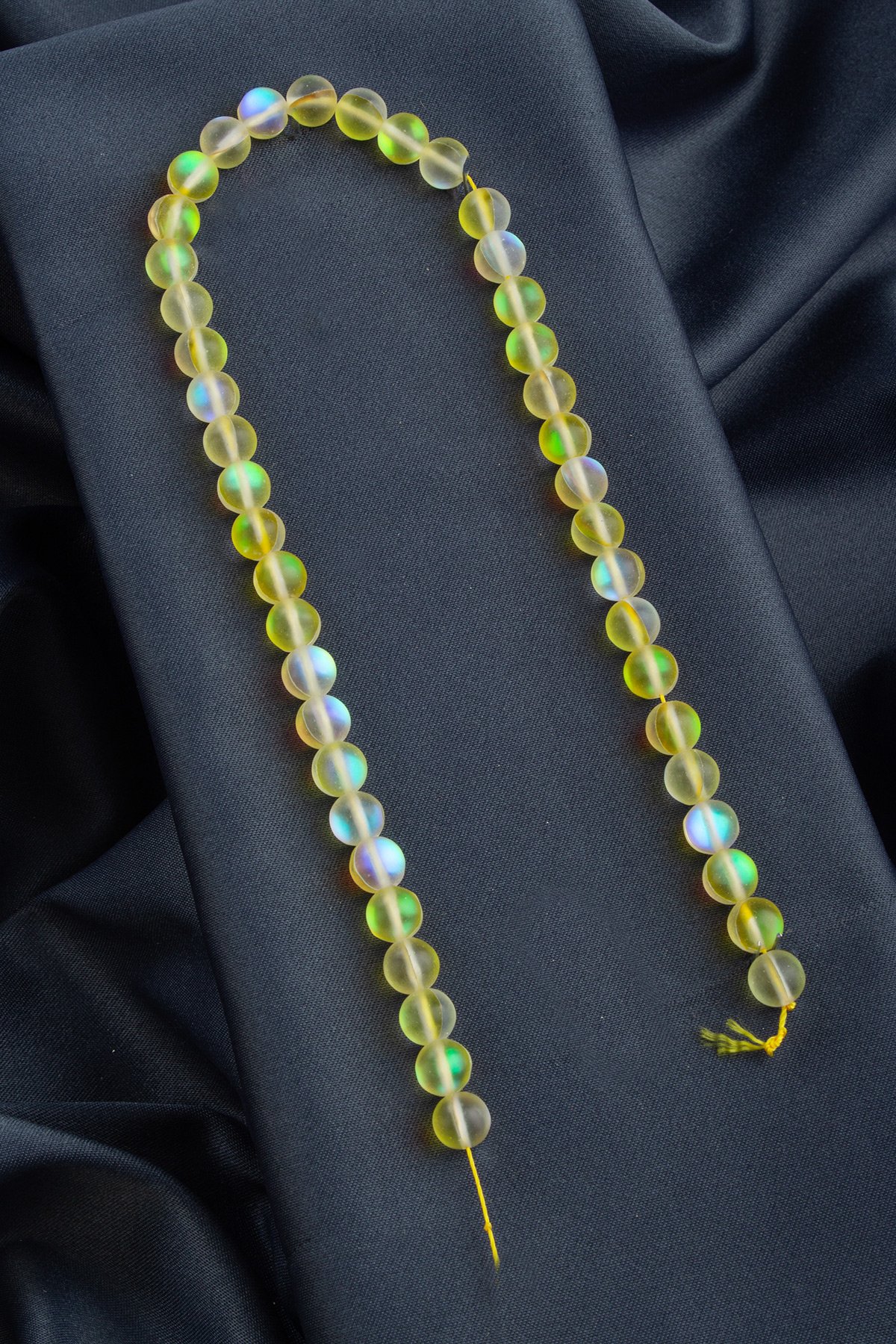 Termal Kuvars Doğal Taş Sarı Küre Kesim 8mm Dizi