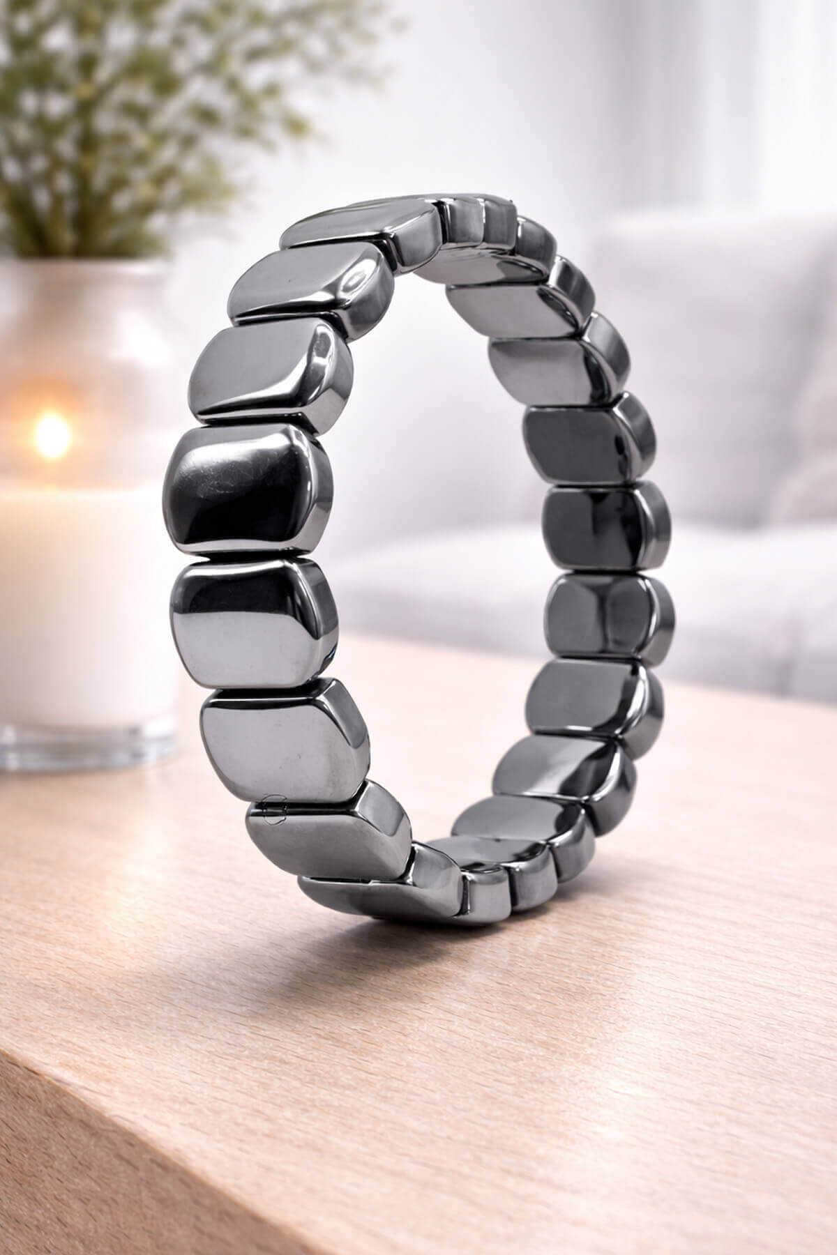 Titreşim Doğal Taş Oval Kesim 14x10mm Bileklik