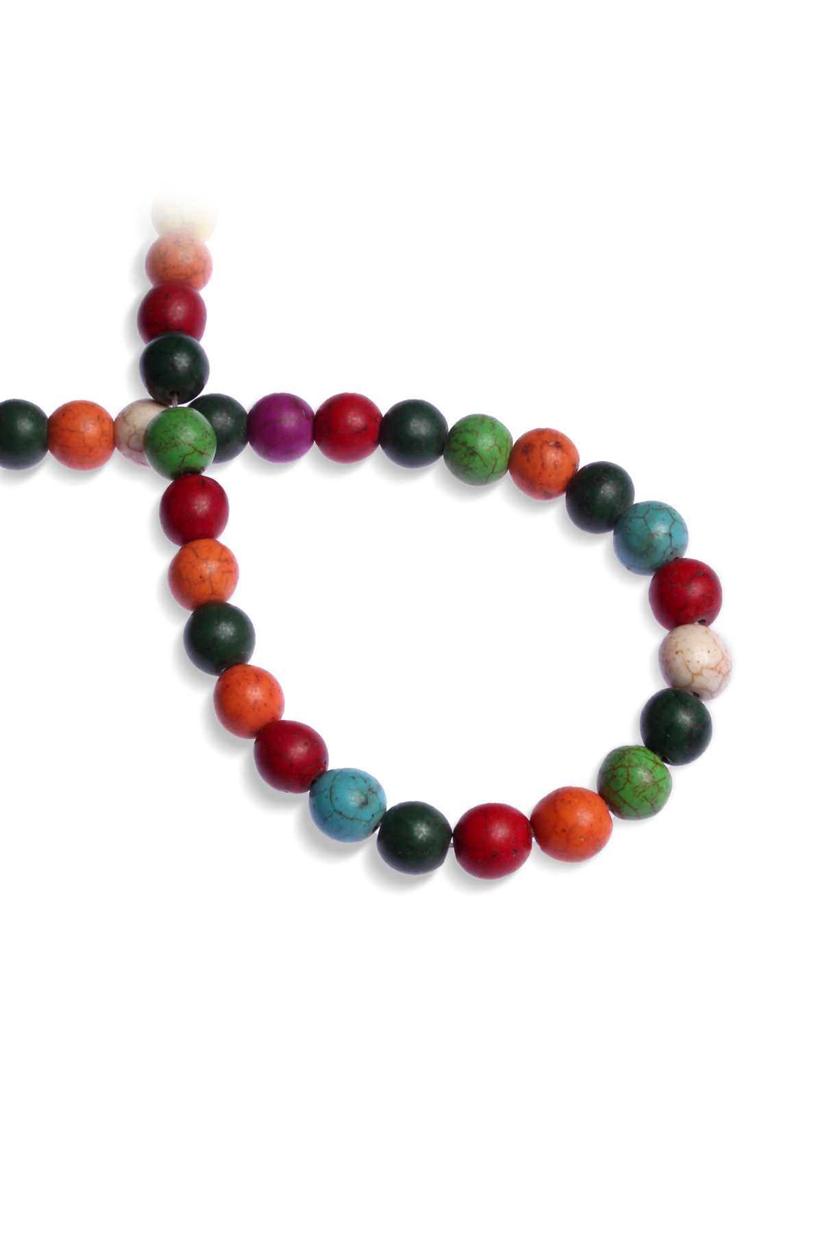 Sıkma Turkuaz Taşı Küre Kesim 10mm Karışık Dizi