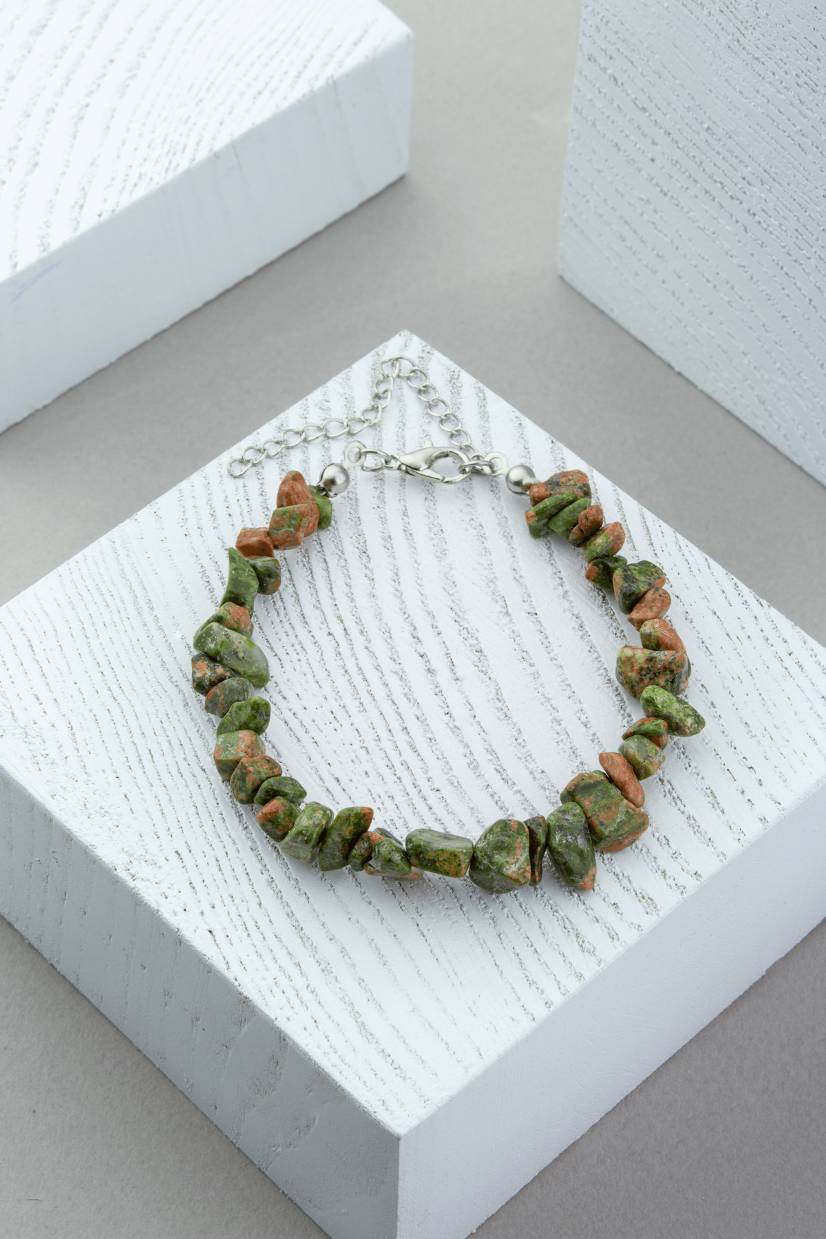 Unakit Doğal Kırık Taş Bileklik