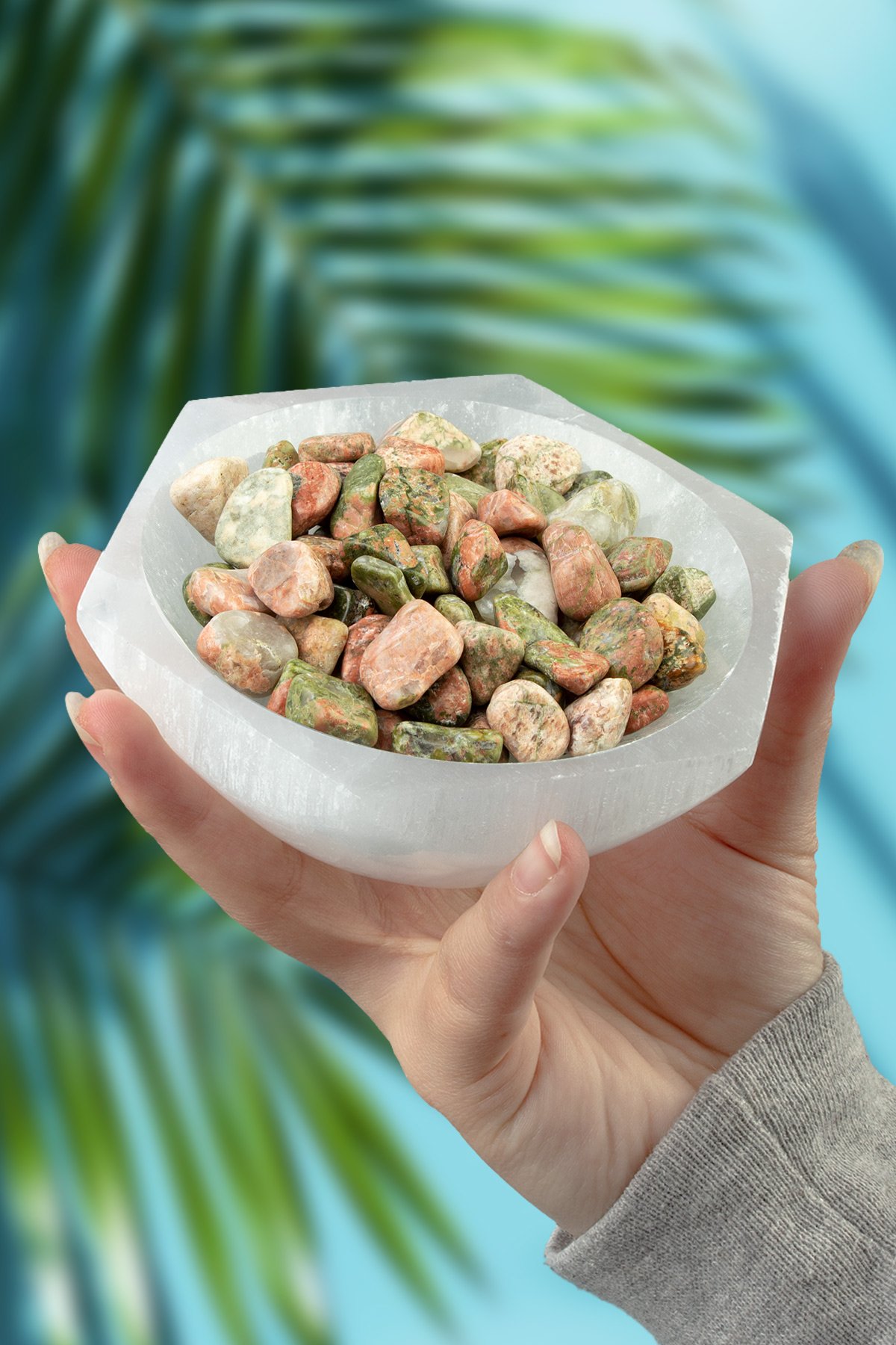 Unakit Taşı Tamburlanmış Kütle - 100 Gram