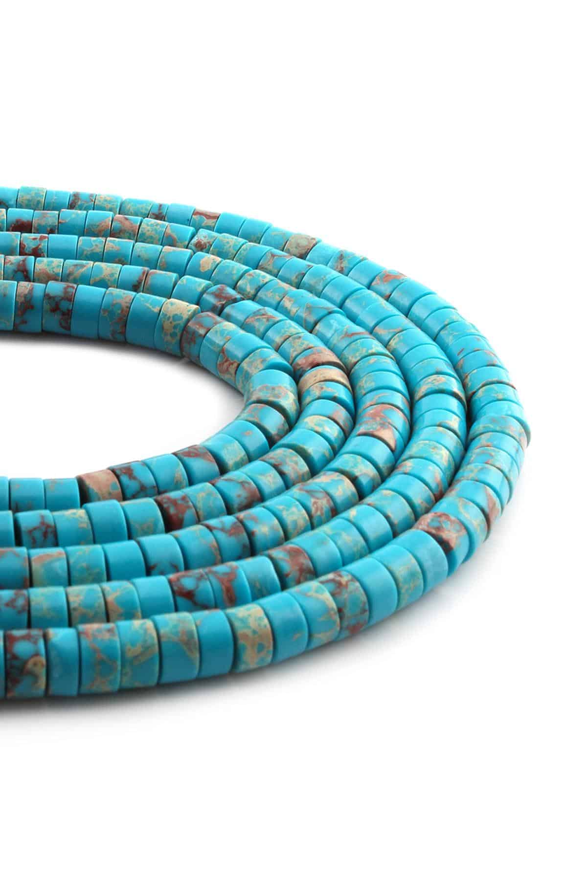 Varisit Taşı Parlak Mavi Dore Kesim 6x3mm Dizi [AA]