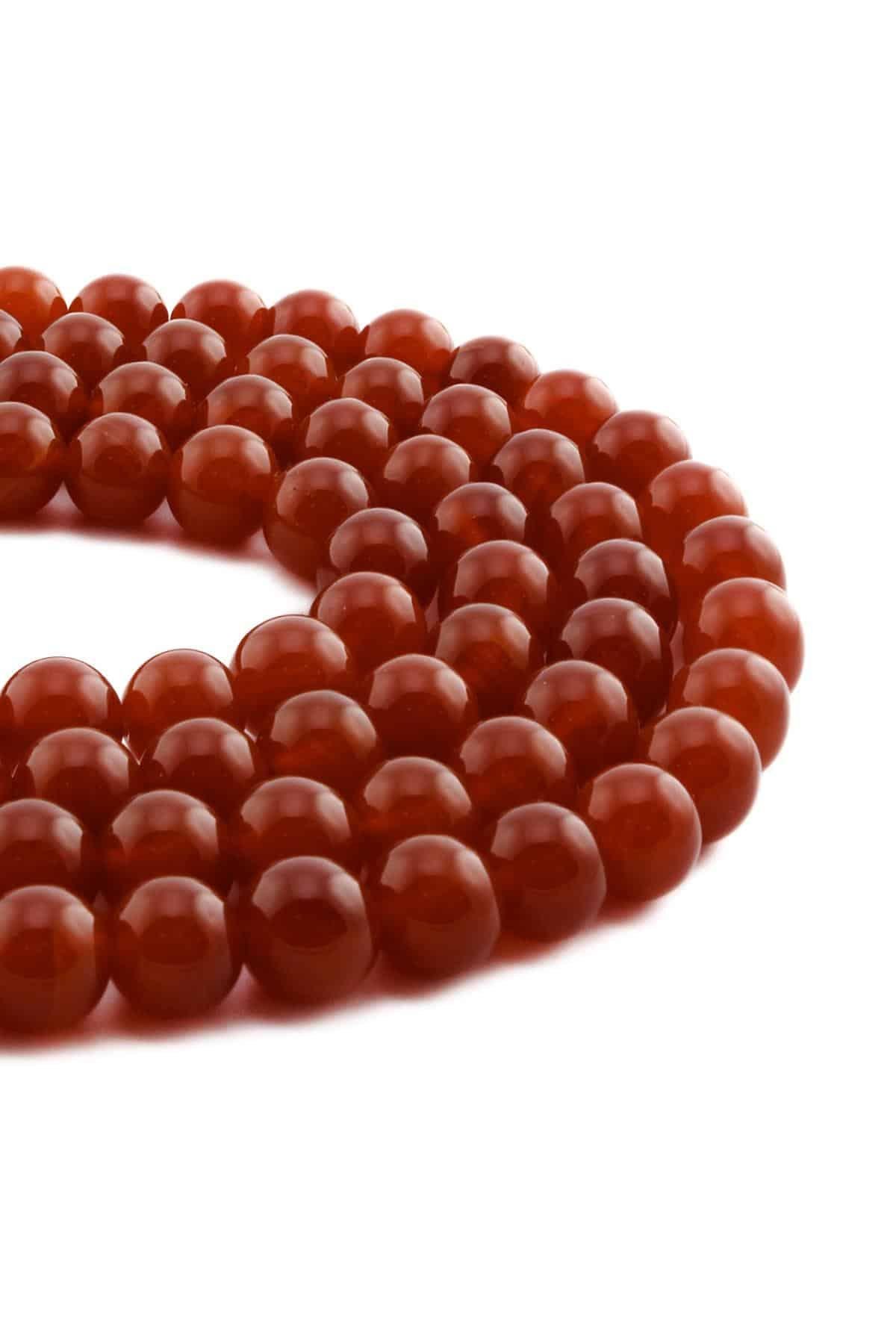 Yemen Akik Taşı Küre Kesim 10mm Dizi