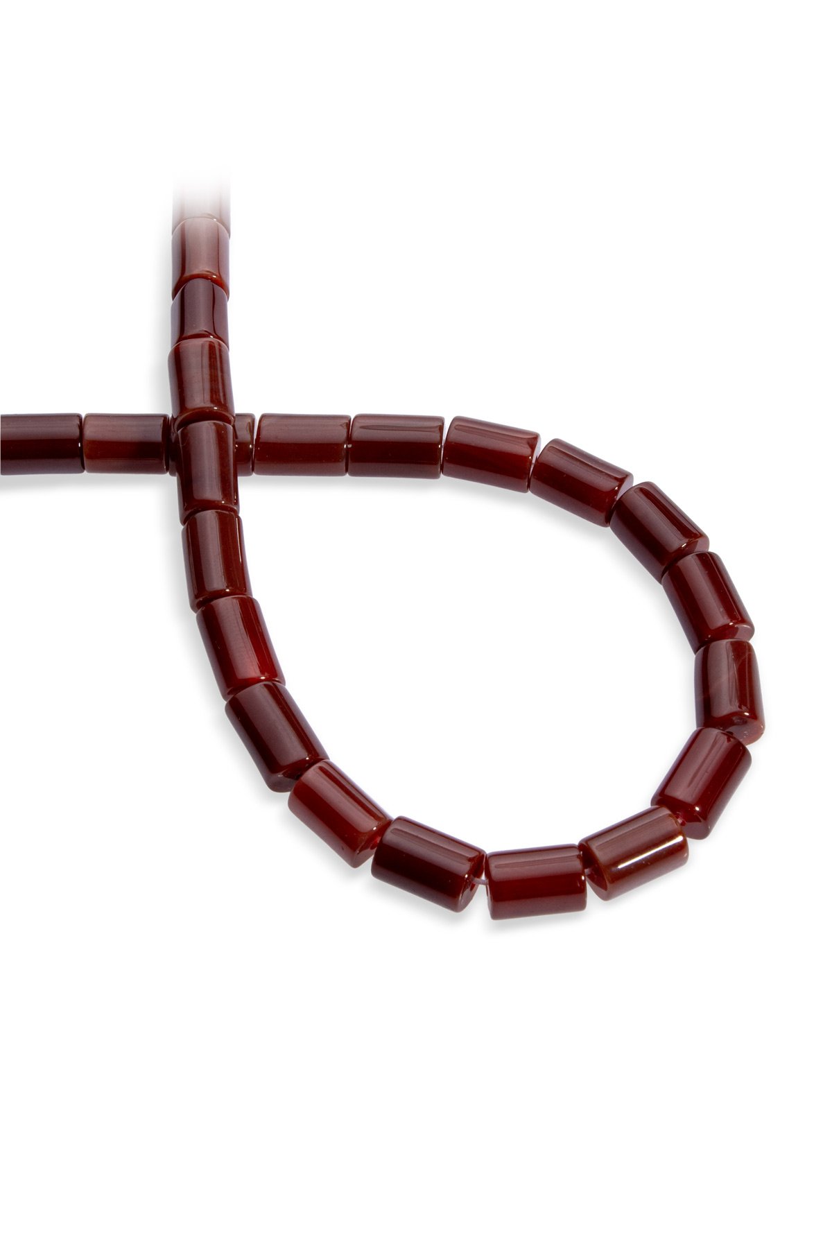 Yemen Akik Doğal Taş Silindir Kesim 8x12mm Dizi