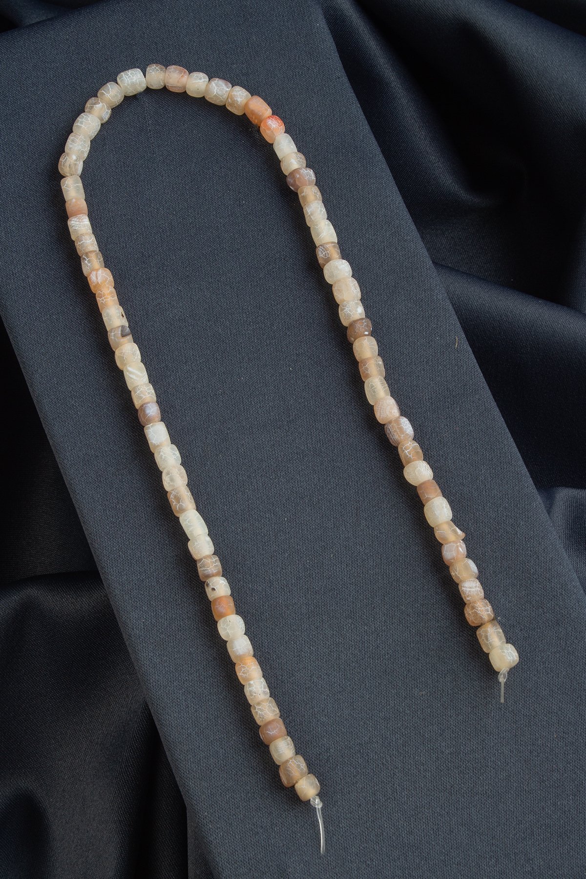 Yengeç Akik Doğal Taş Mat Lila Küp Kesim 6x6mm Dizi [AA]