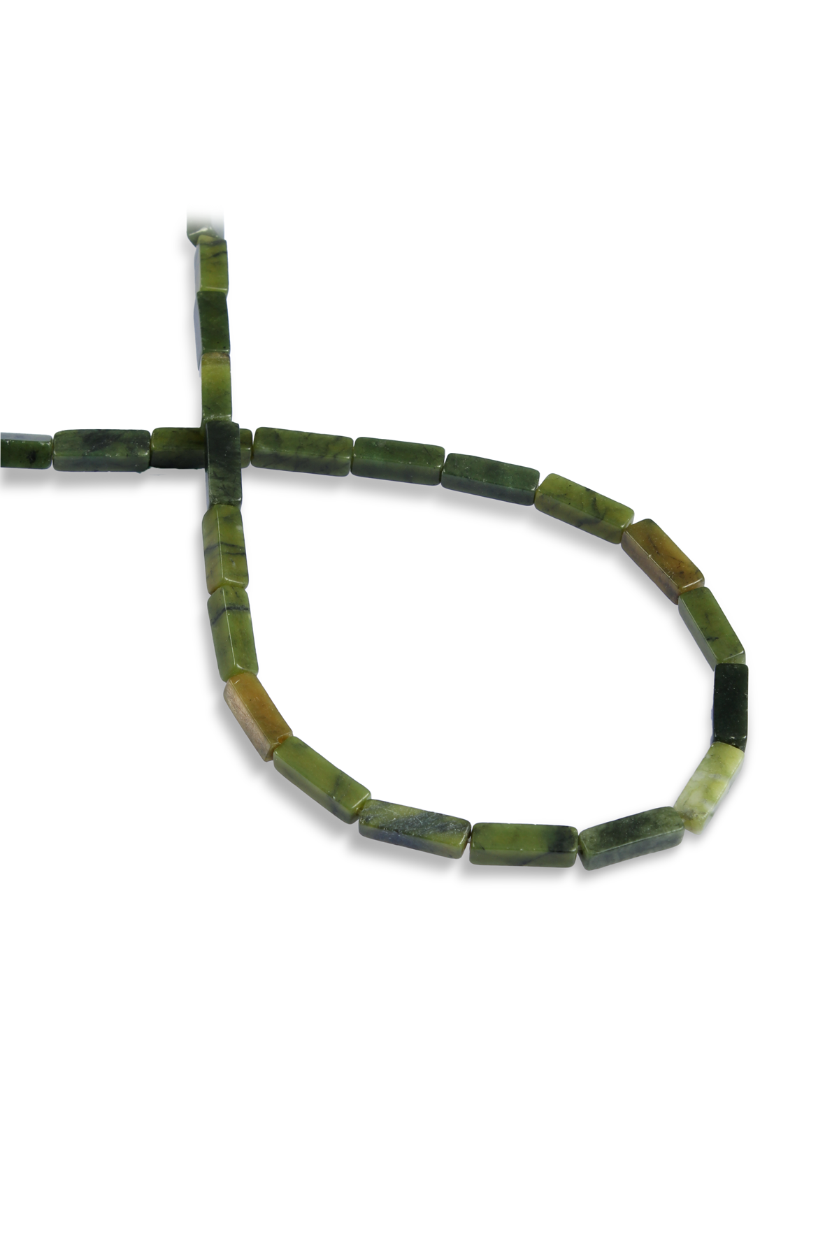 Yeşim Doğal Taş Parlak Dikdörtgen Kesim 4x13mm Dizi