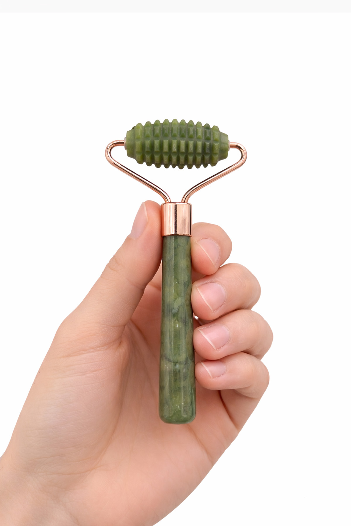 Yeşim Taşı Roz Face Roller Masaj Aleti