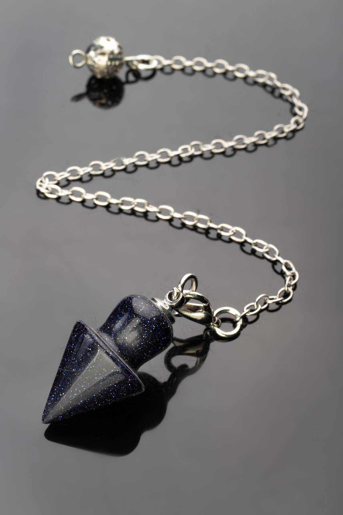 Yıldız Taşı Doğal Taş Lacivert 12x43mm Pandül Sarkaç