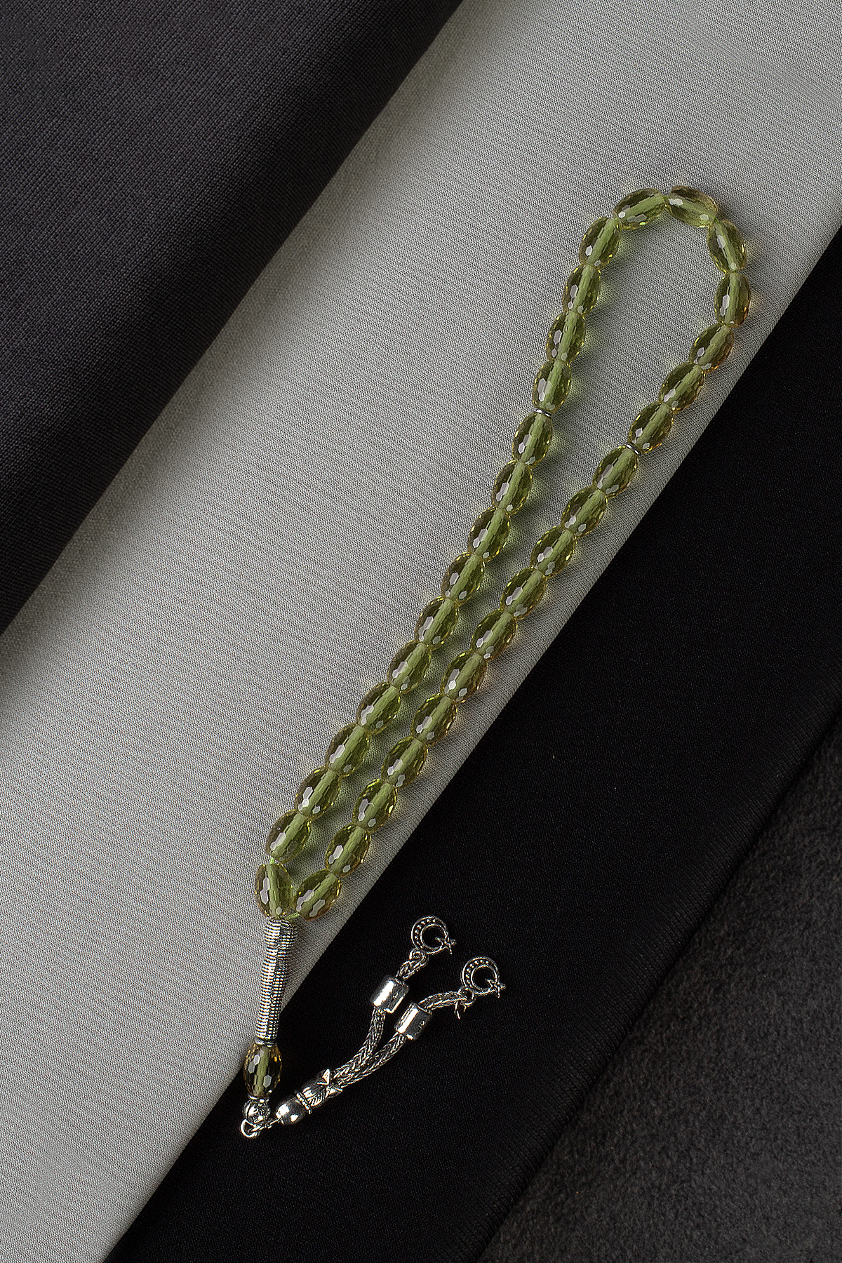 Zultanit Doğal Taş Faset Arpa Kesim 33 lü 6*9mm Tesbih