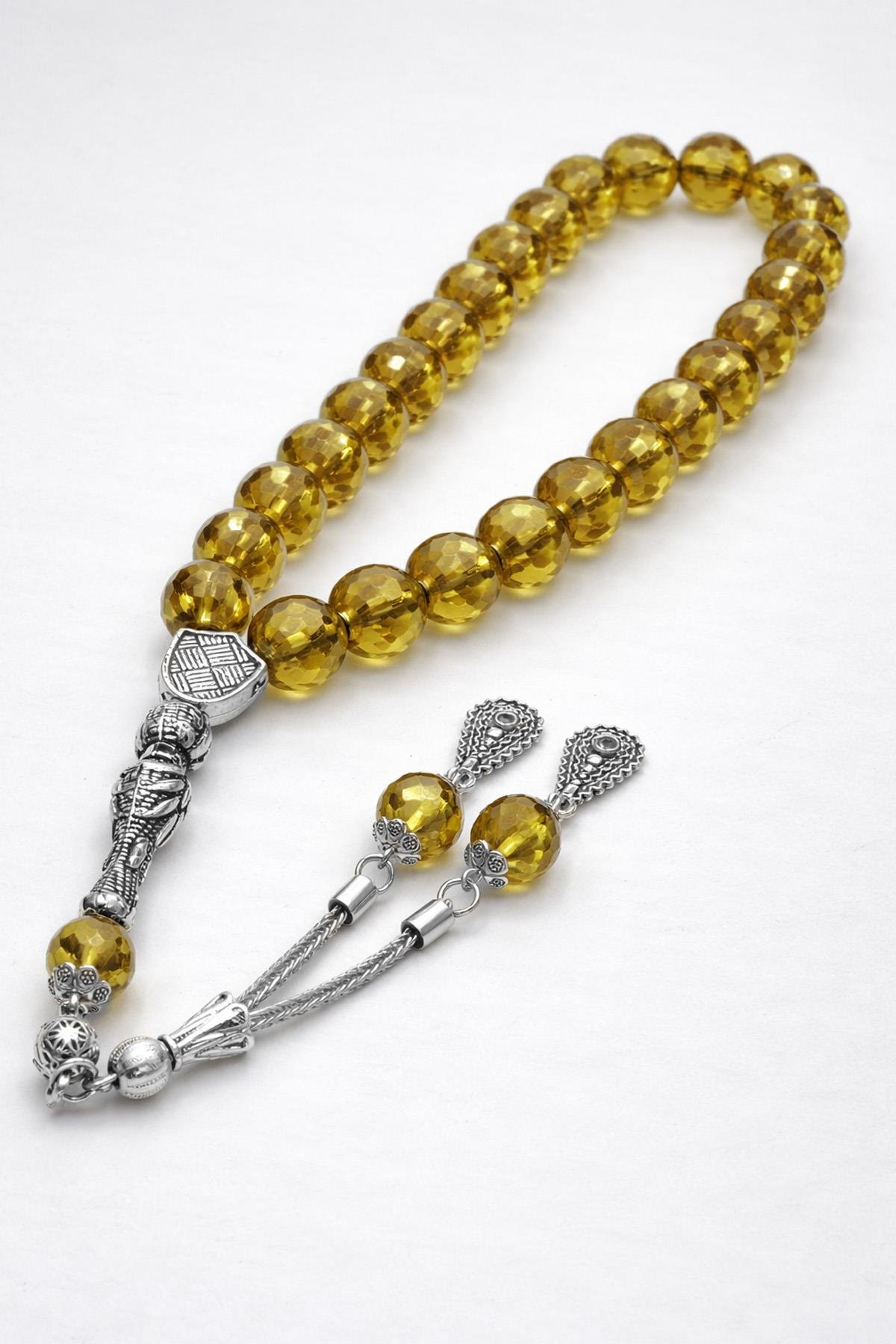 Zultanit Doğal Taş Faset Küre Kesim 33 lü 10mm Tesbih