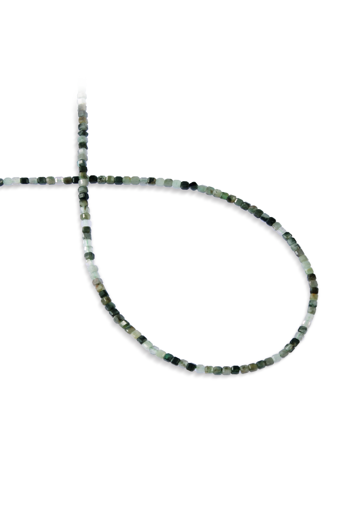 Zümrüt Doğal Taş Faset Küp Kesim 2.5mm Dizi