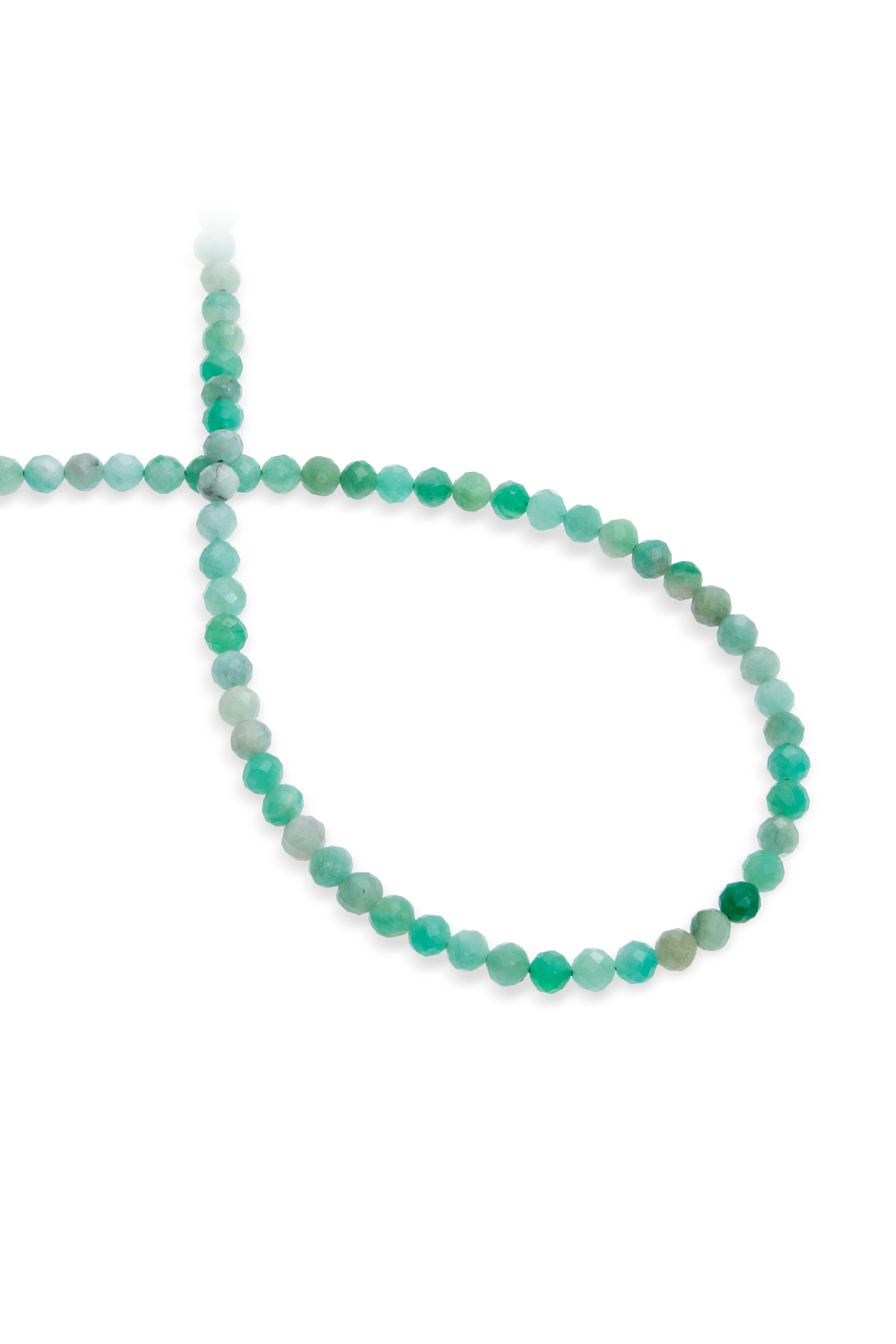 Zümrüt Doğal Taş Faset Küre Kesim 4mm Dizi