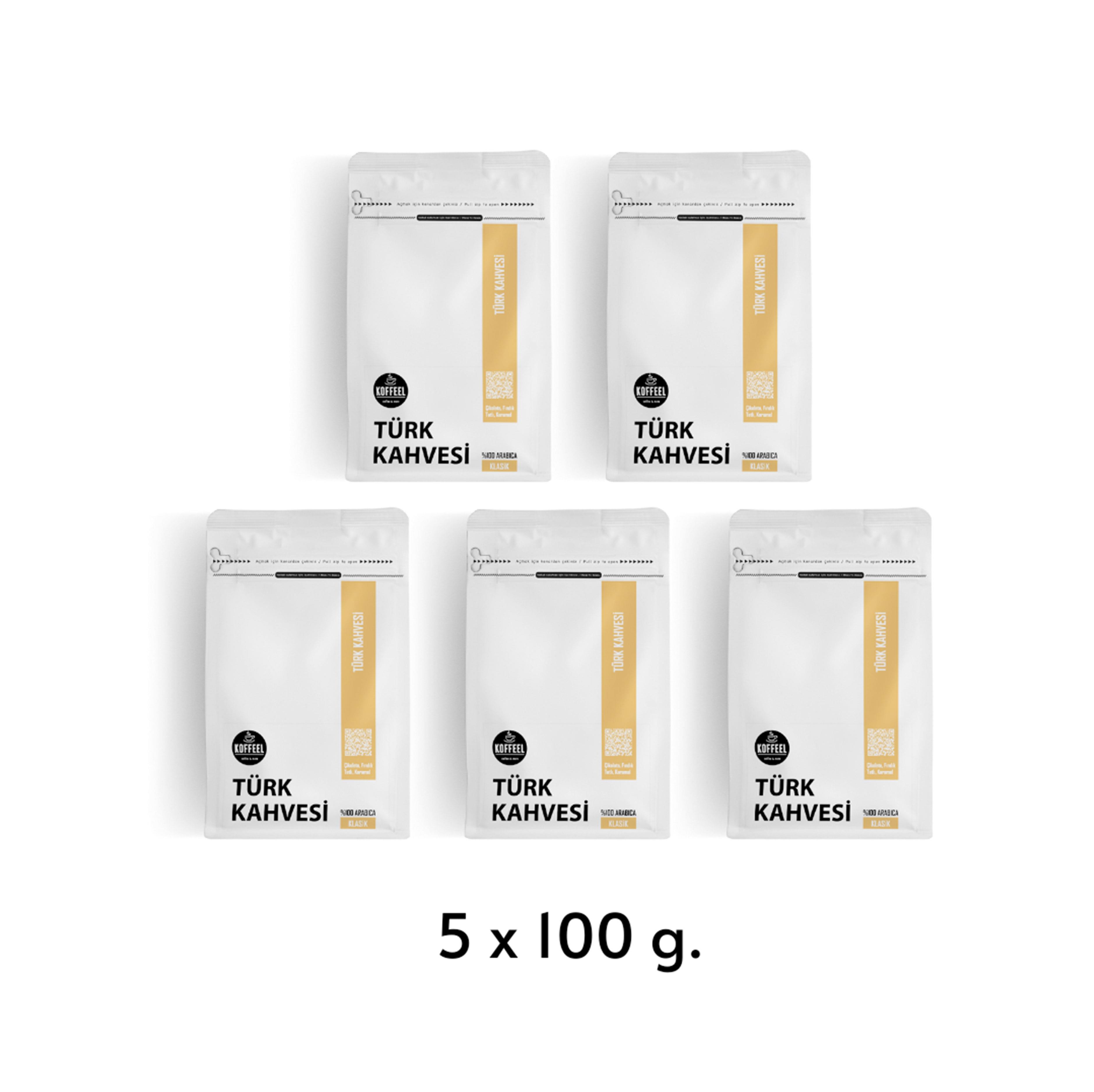 Klasik Türk Kahvesi - 5 x 100g. 